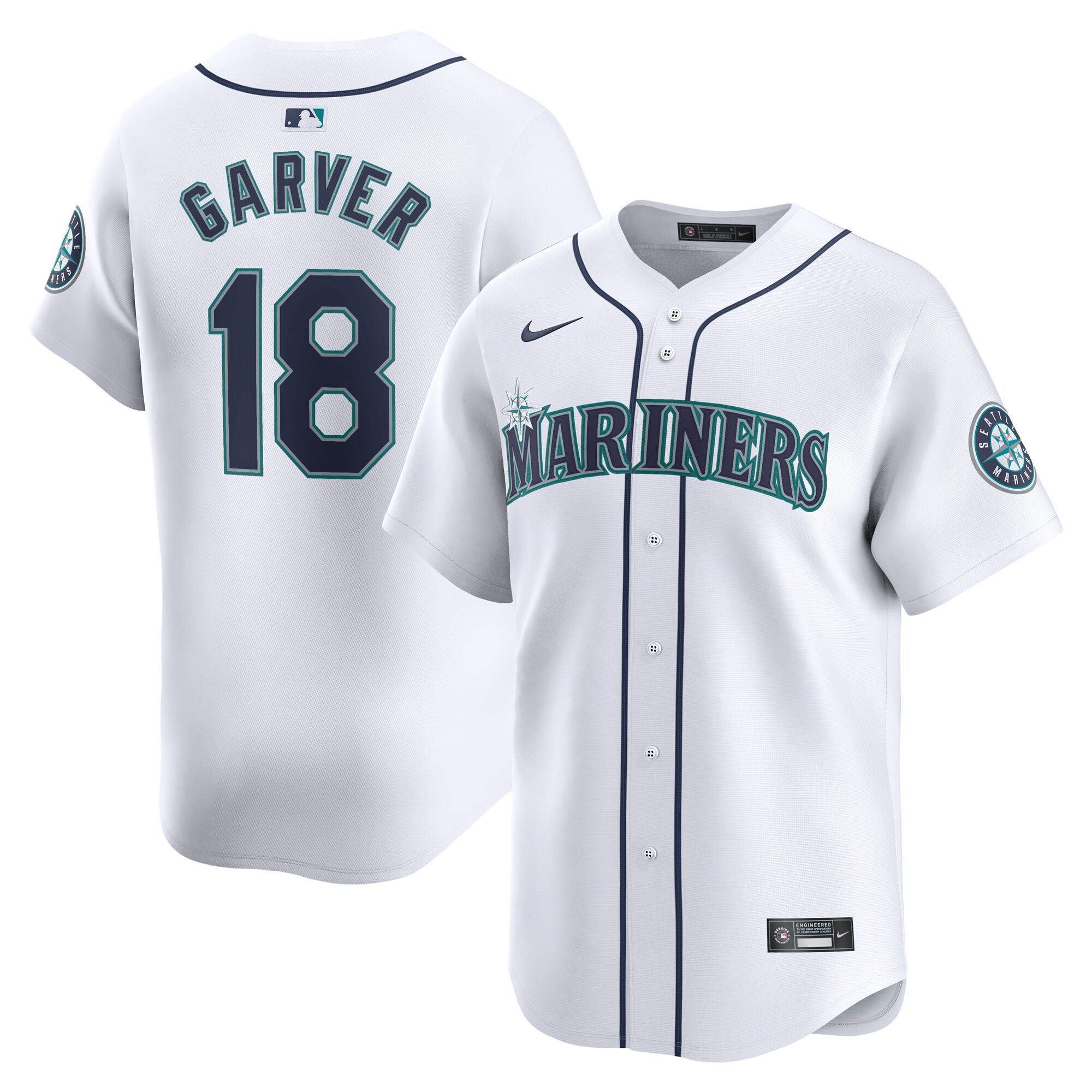 Mitch Garver Seattle Mariners  Home Limited Player Jersey\u00c2\u00a0\u00e2\u20ac\u201c White
