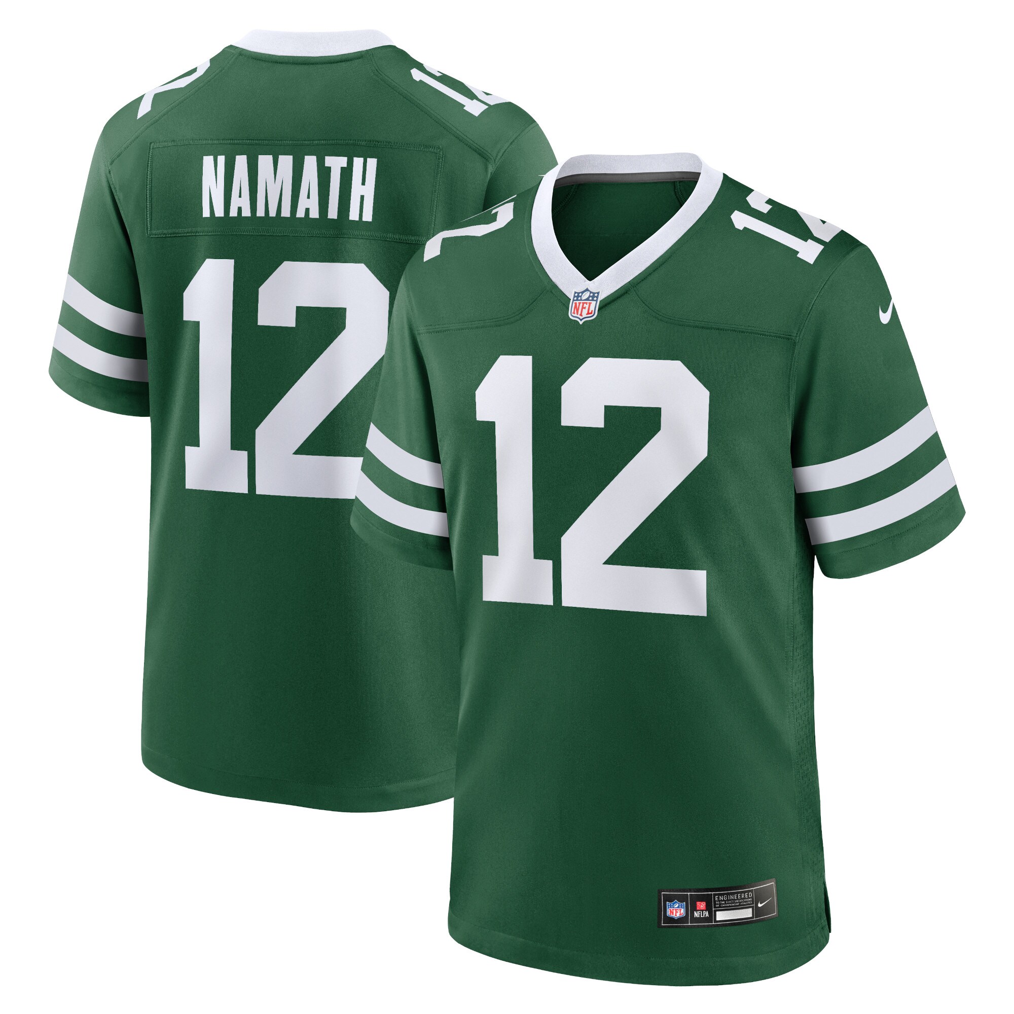 Joe Namath New York Jets  Game Jersey - Legacy Green