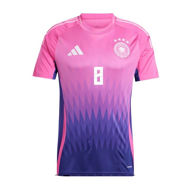 Toni Kroos 8 Signed Germany National Team 2024 Away Jersey Autographed - Men, Pink