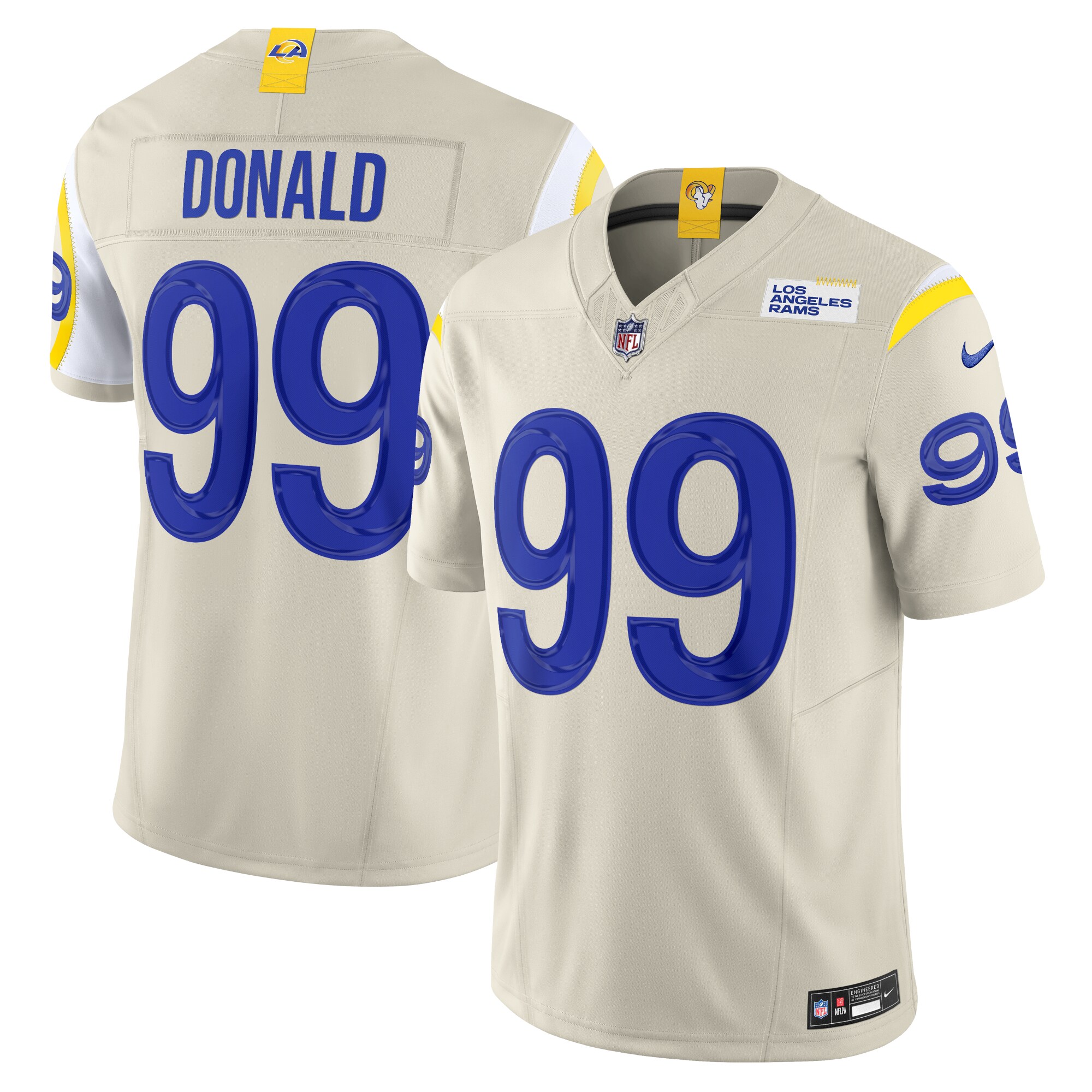 Aaron Donald Los Angeles Rams  Alternate Vapor F.U.S.E. Limited Jersey - Bone