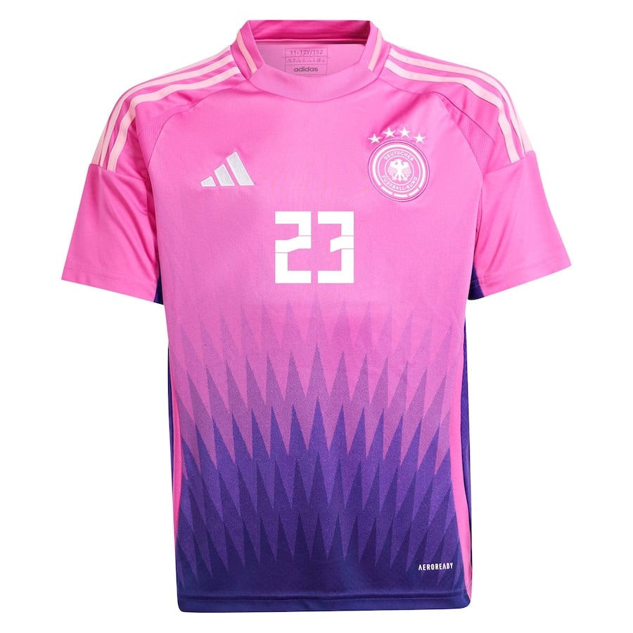 Robert Andrich 23 Germany National Team 2024 Away YOUTH Jersey - Pink
