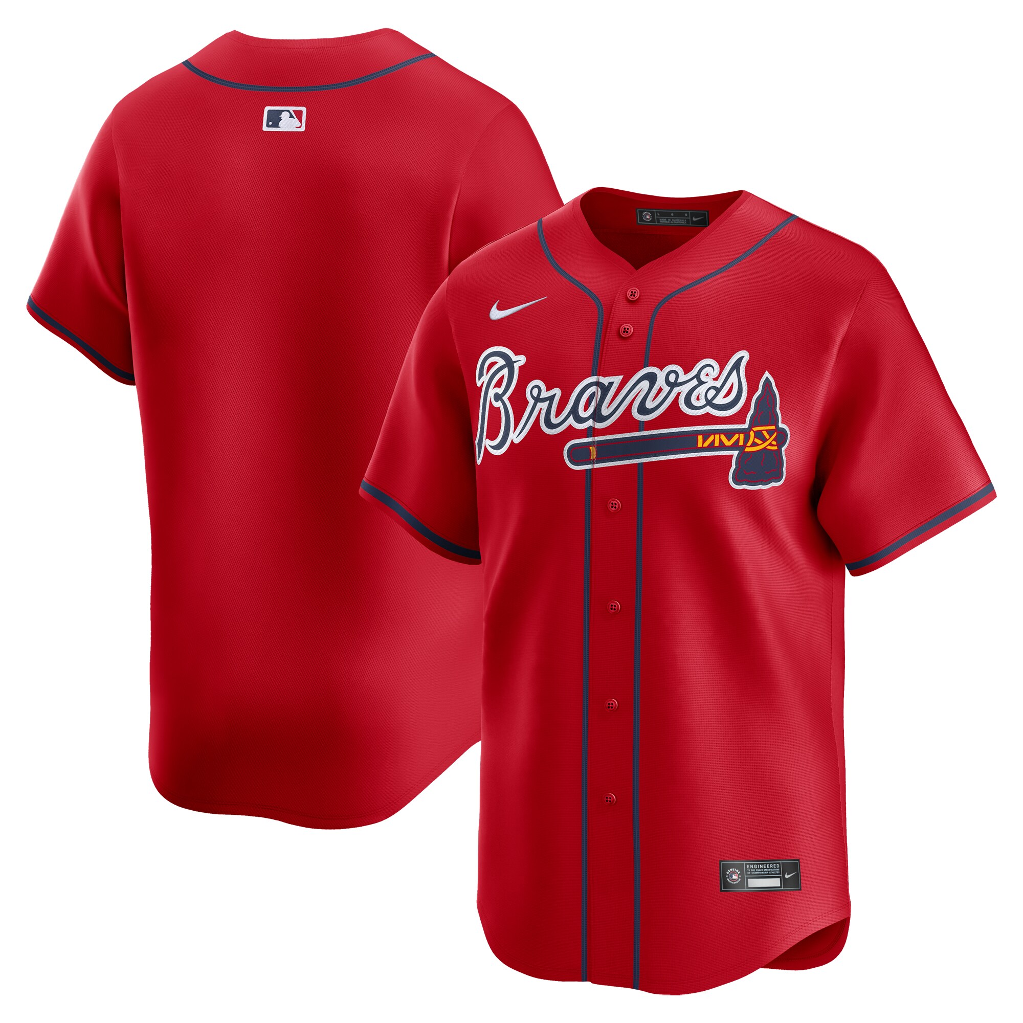 Atlanta Braves   Alternate Limited Jersey\u00c2\u00a0\u00e2\u20ac\u201c Red