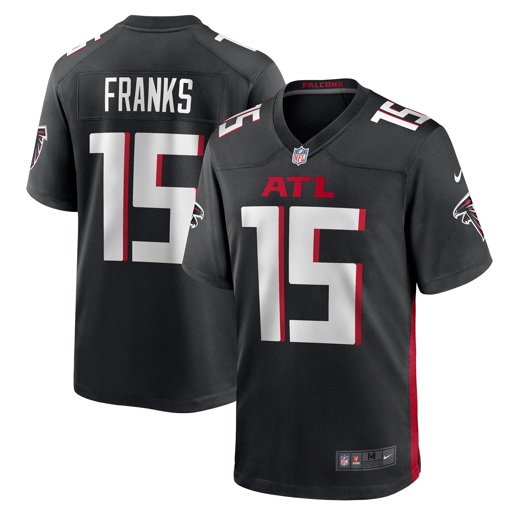 Feleipe Franks Atlanta Falcons  Game Jersey - Black
