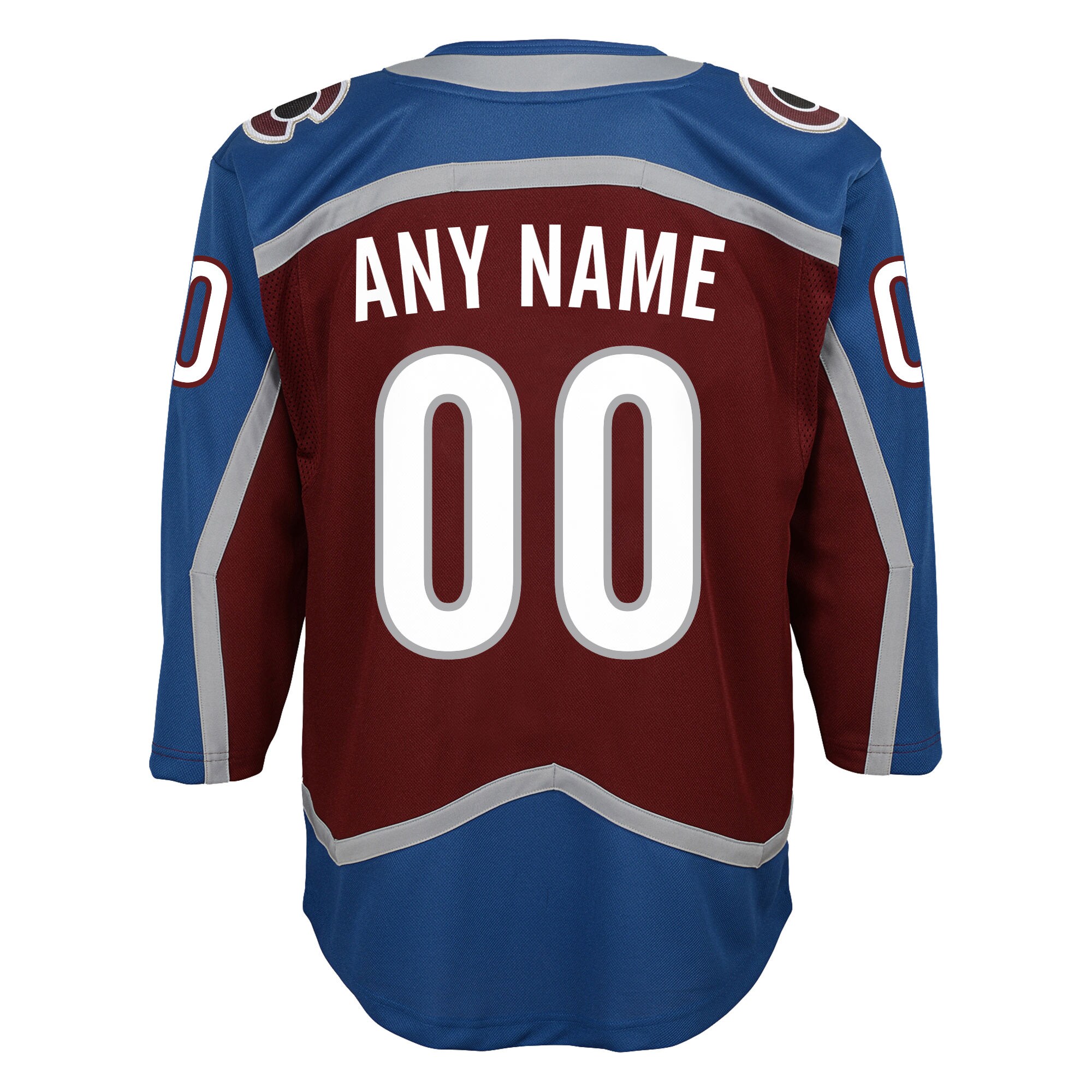 Colorado Avalanche Youth Home Premier Custom Jersey - Burgundy