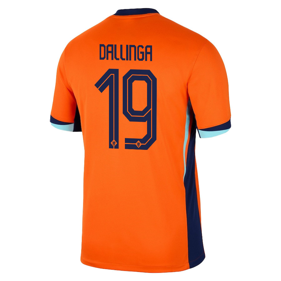 Thijs Dallinga 19 Netherlands National Team 2024/25 Home Men Jersey - Orange