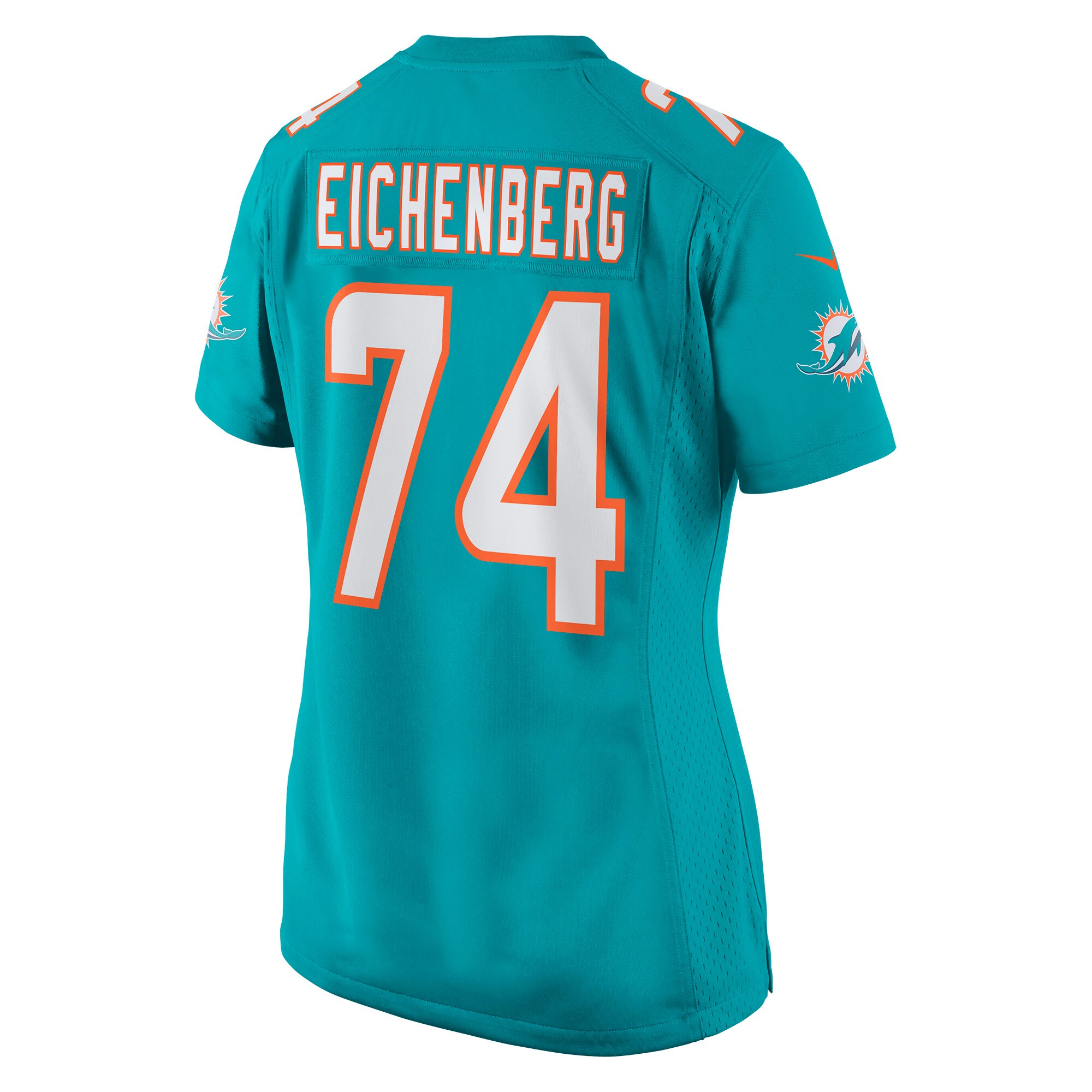 Liam Eichenberg Miami Dolphins  Women's Game Jersey - Aqua