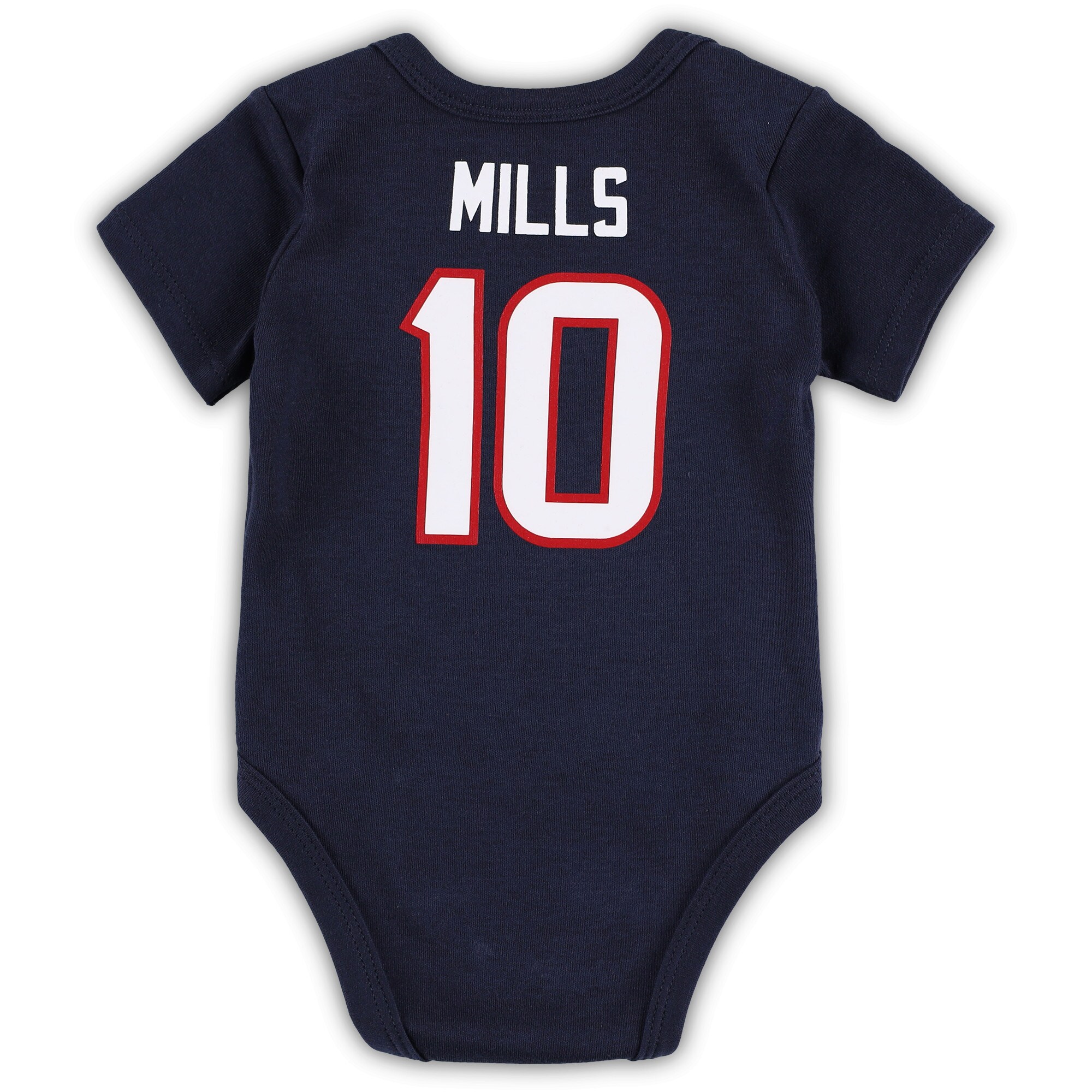 Davis Mills Houston Texans Newborn & Infant Team Player Bodysuit - Navy