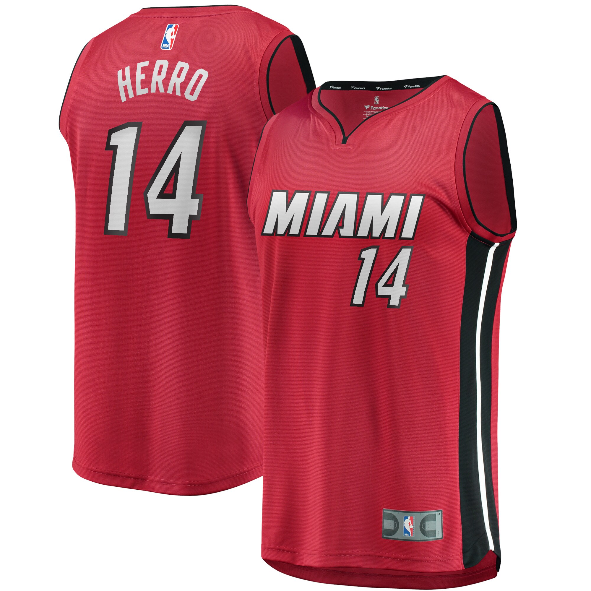 Tyler Herro Miami Heat Fanatics Fast Break Replica Jersey - Statement Edition - Red