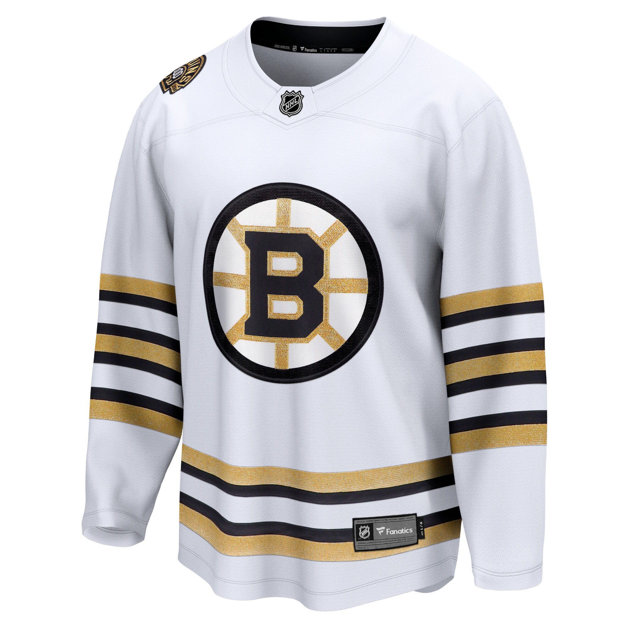 Boston Bruins Fanatics 100th Anniversary Premier Breakaway Jersey - White