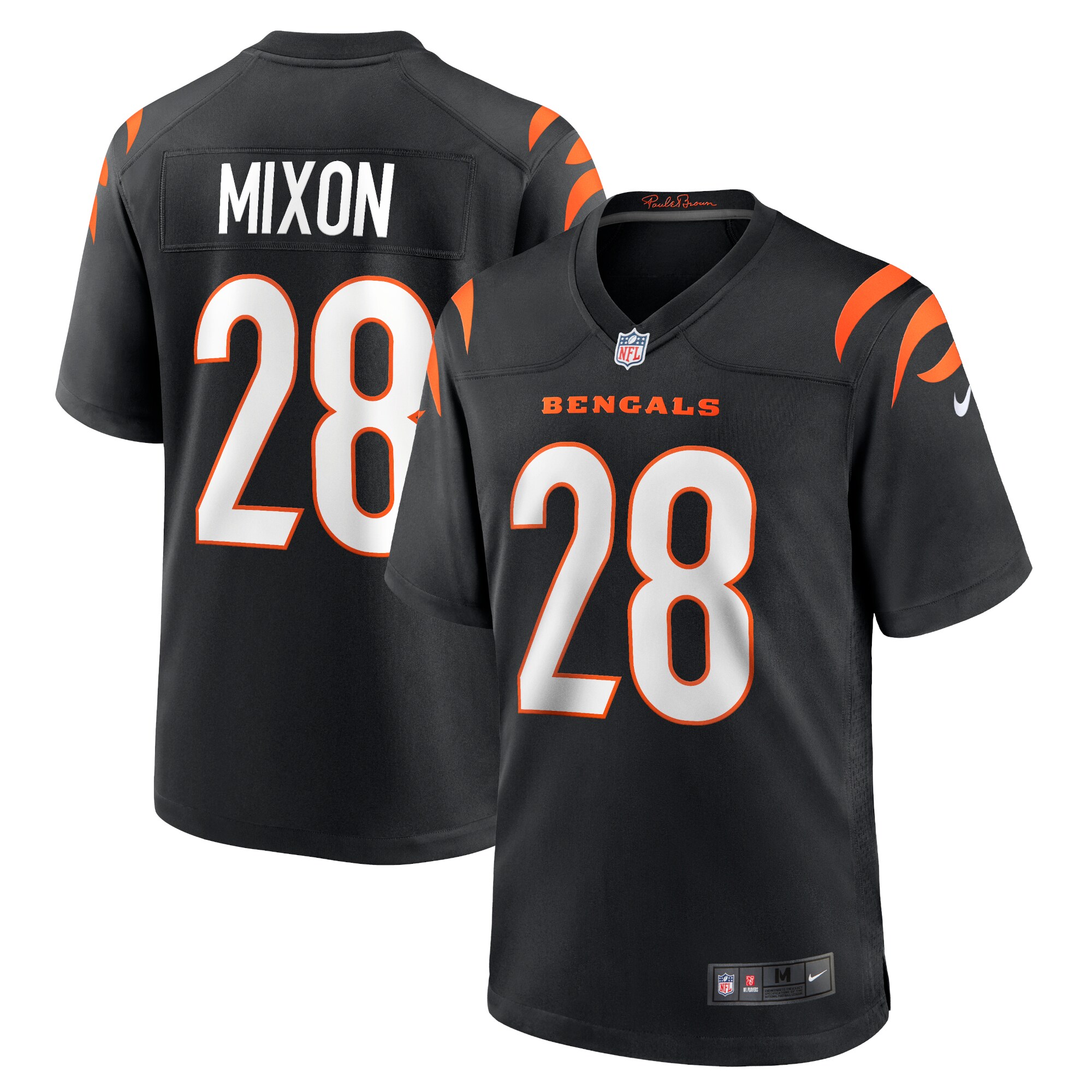 Joe Mixon Cincinnati Bengals  Player Game Jersey - Black