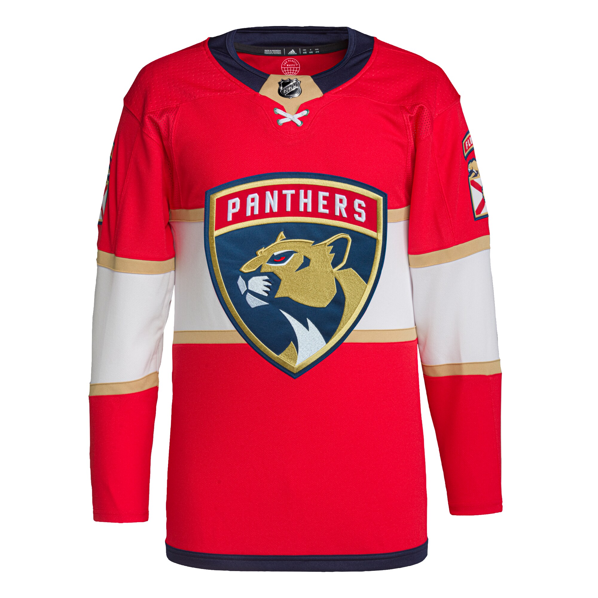Florida Panthers adidas Home Primegreen Authentic Jersey - Red