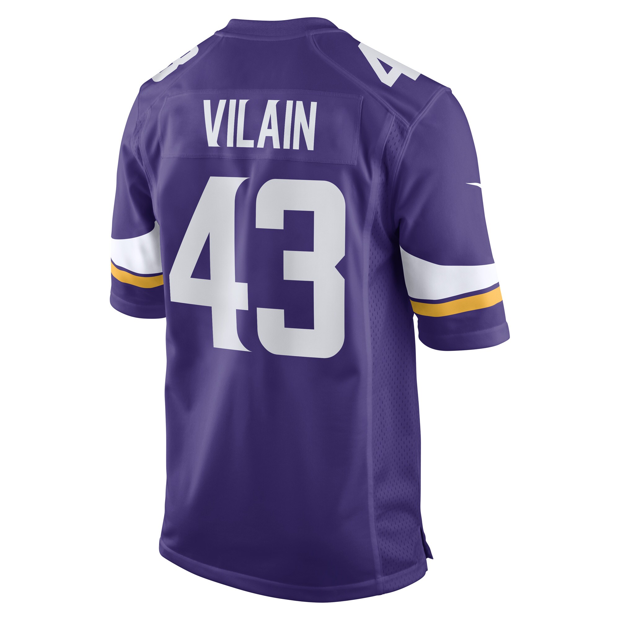 Luiji Vilain Minnesota Vikings  Game Player Jersey - Purple