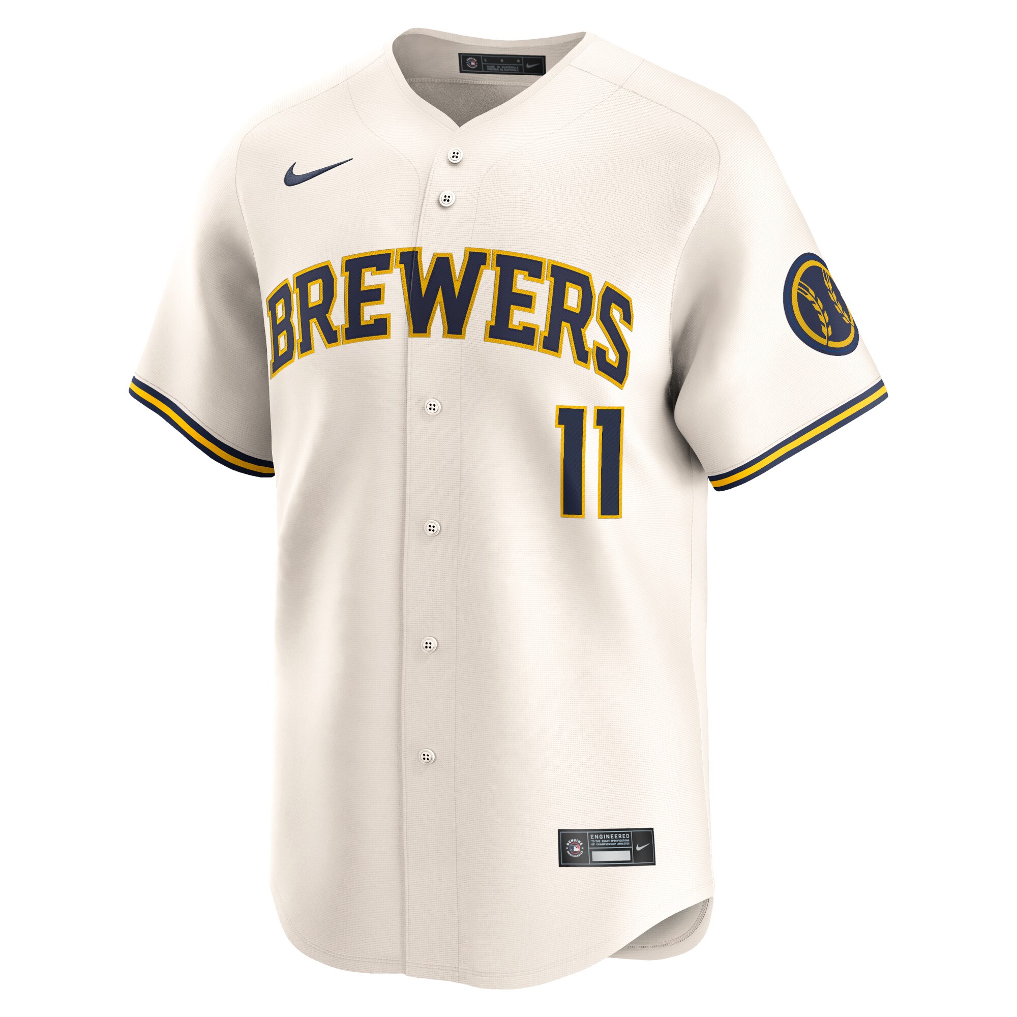 Rowdy Tellez Milwaukee Brewers  Home Limited Player Jersey - Cream