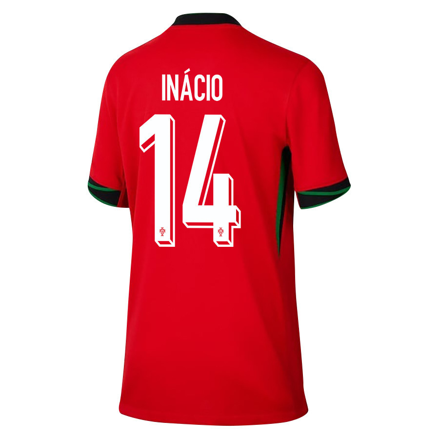 Gonçalo Inácio 14 Portugal National Team 2024/25 Home YOUTH Jersey - Red