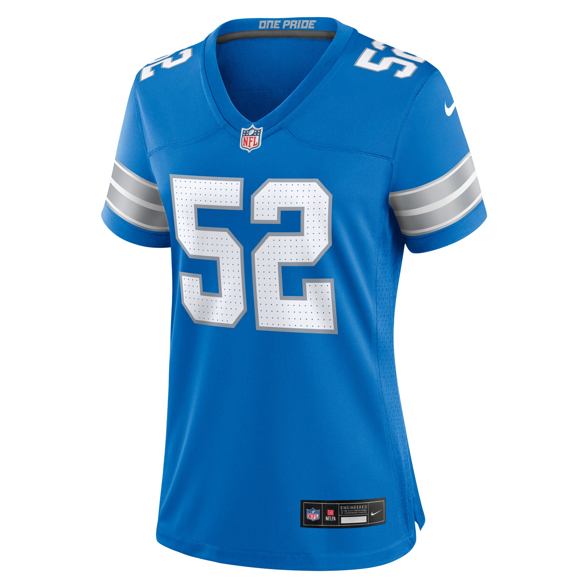 Netane Muti Detroit Lions  Women's Game Jersey -  Blue