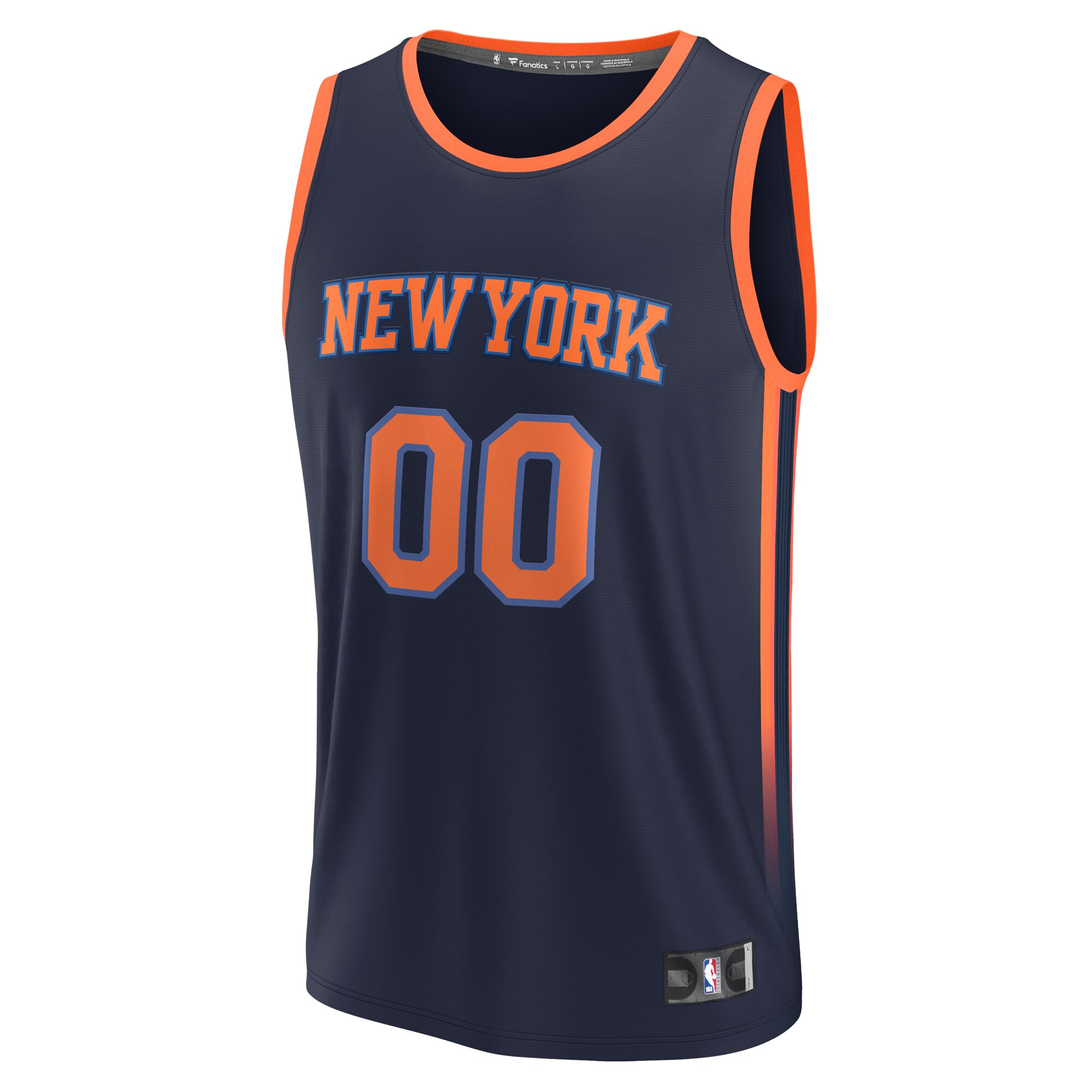 New York Knicks Fanatics Youth Fast Break Replica Custom Jersey - Statement Edition - Navy