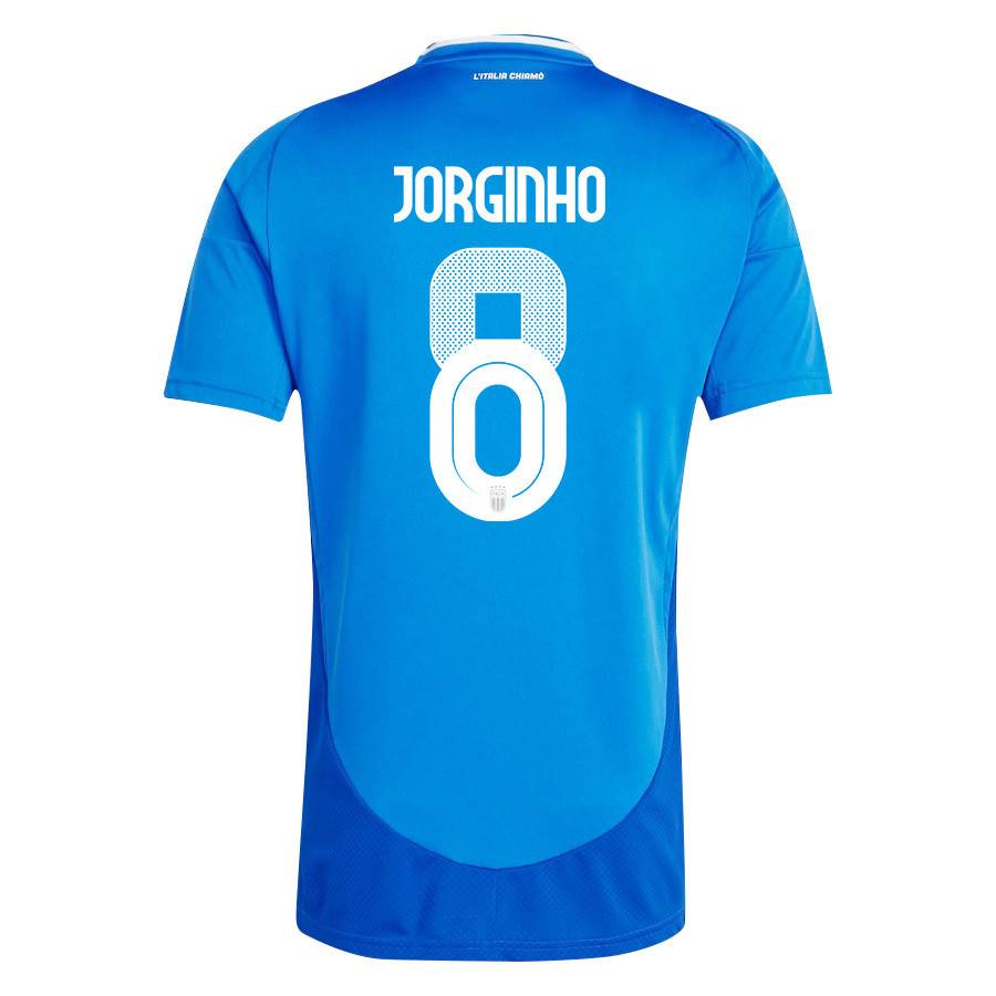 Jorginho 8 Italy National Team 2024/25 Home Men Jersey - Blue