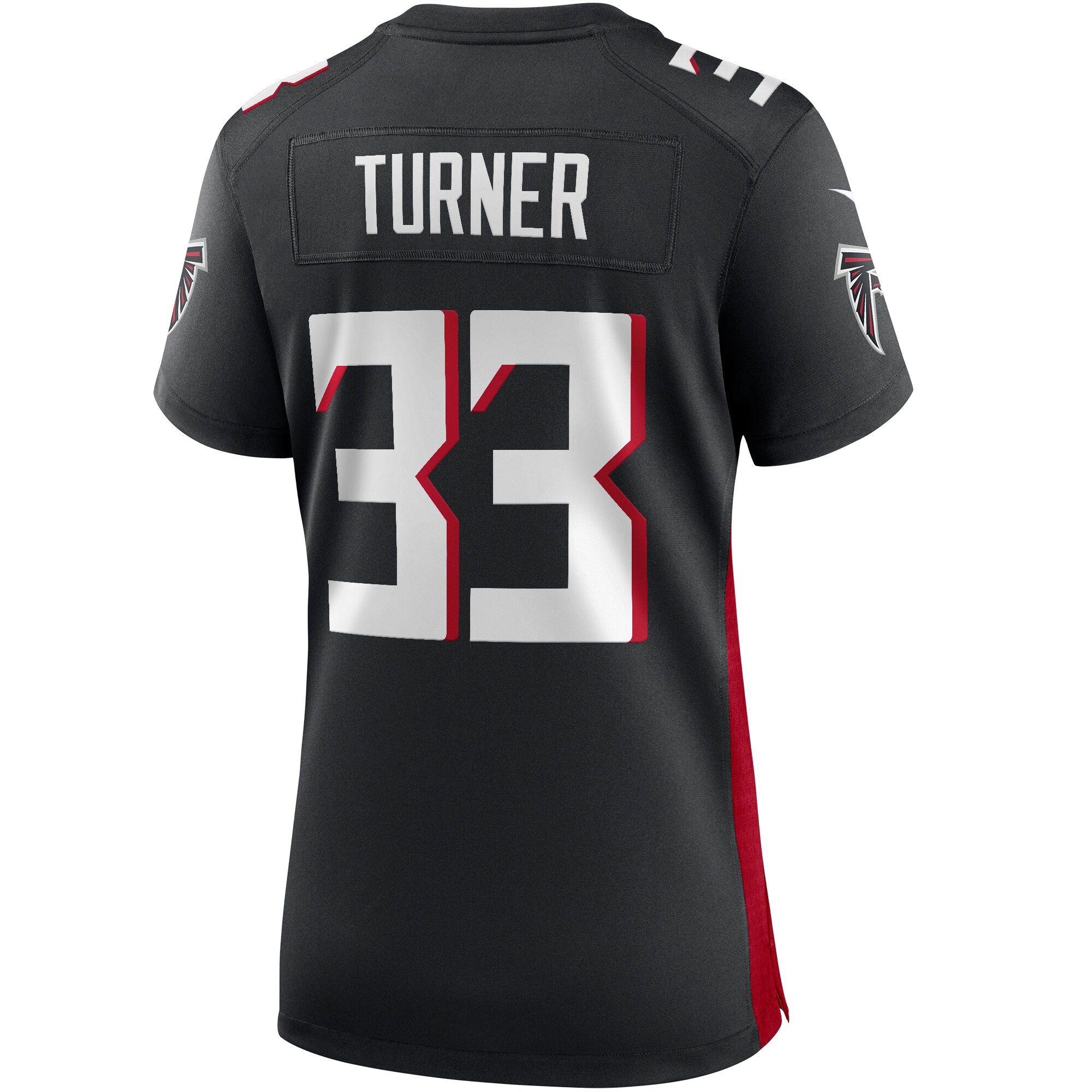 Michael Turner Atlanta Falcons  Women's Game Retired Player Jersey - Black