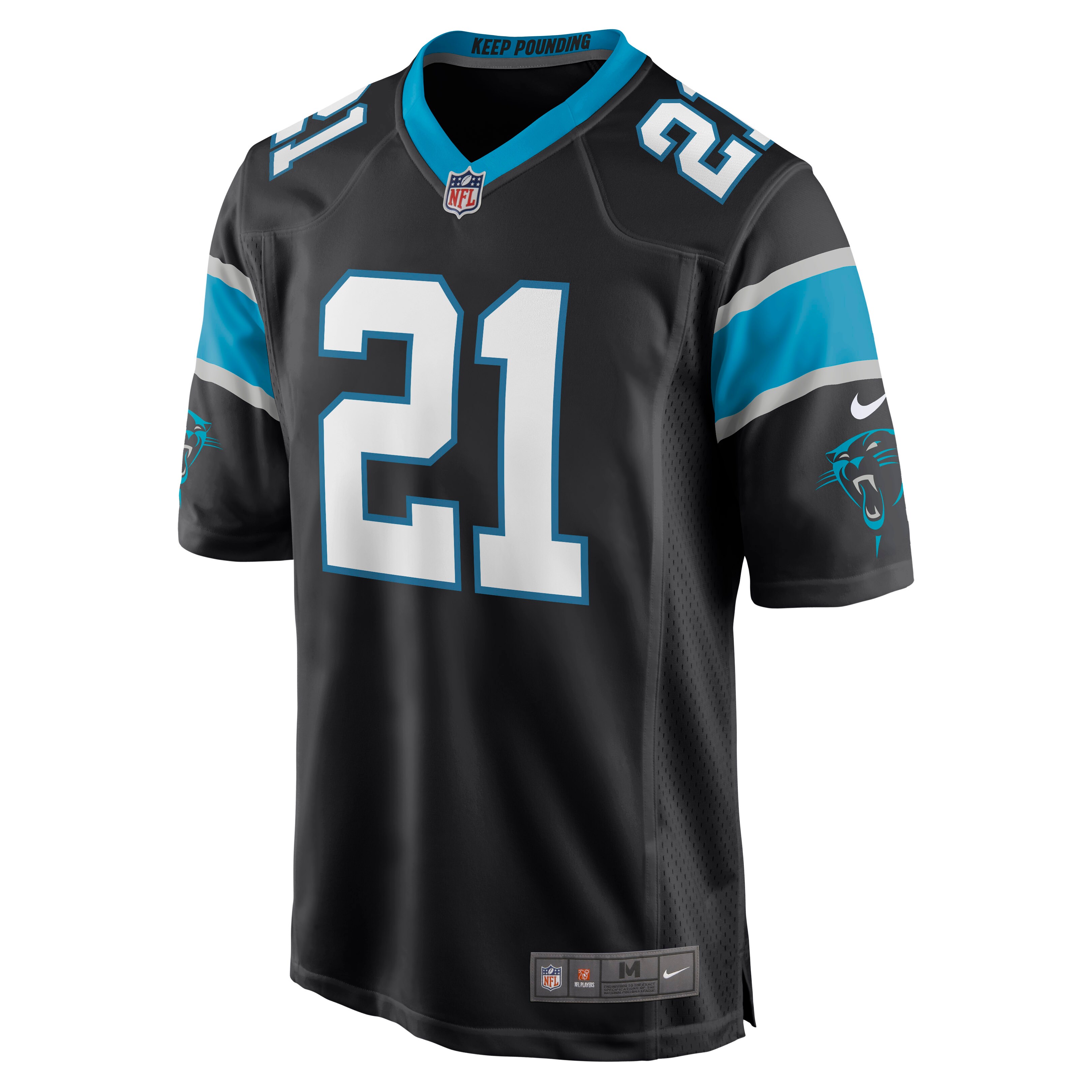 Jeremy Chinn Carolina Panthers  Game Jersey - Black