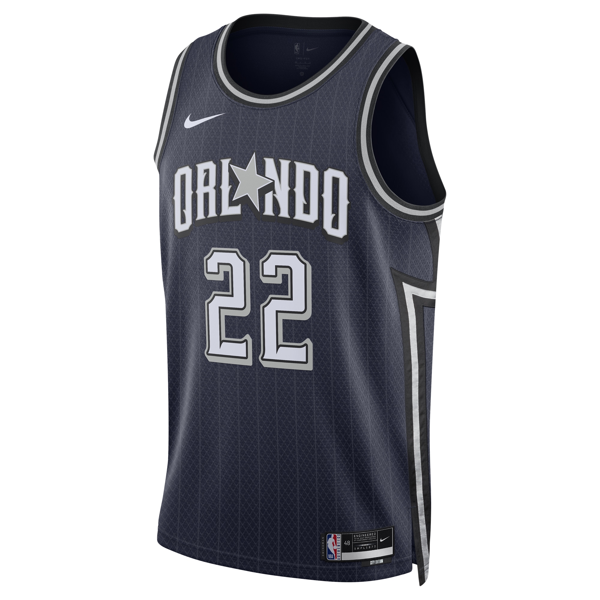Franz Wagner Orlando Magic  Unisex 2023\/24 Swingman Jersey - Navy - City Edition
