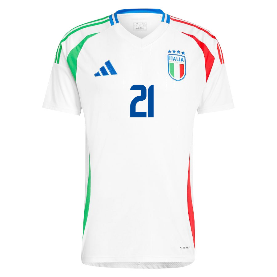 Nicolo Fagioli 21 Italy National Team 2024/25 Away Men Jersey - White