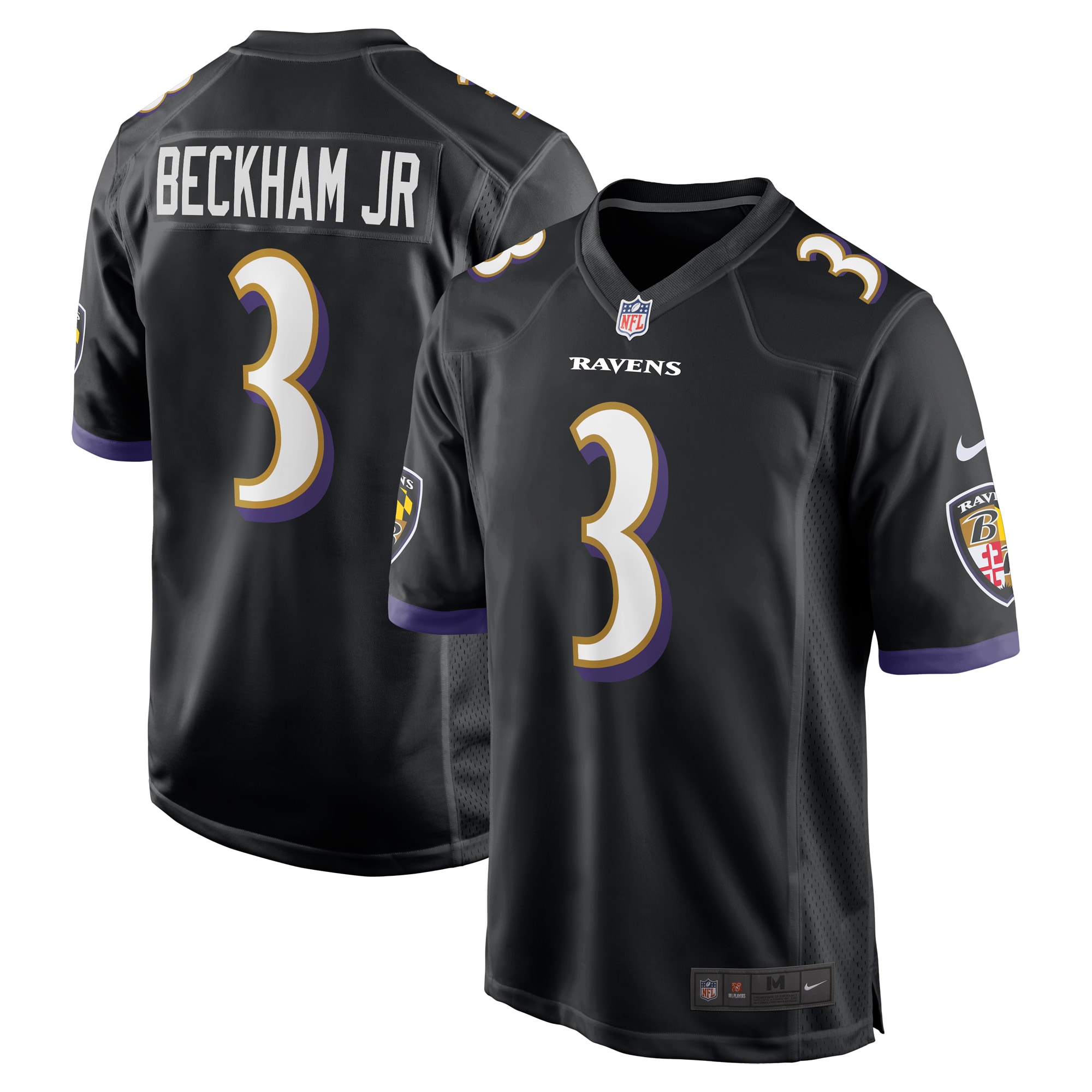 Odell Beckham Jr. Baltimore Ravens  Alternate Game Jersey - Black