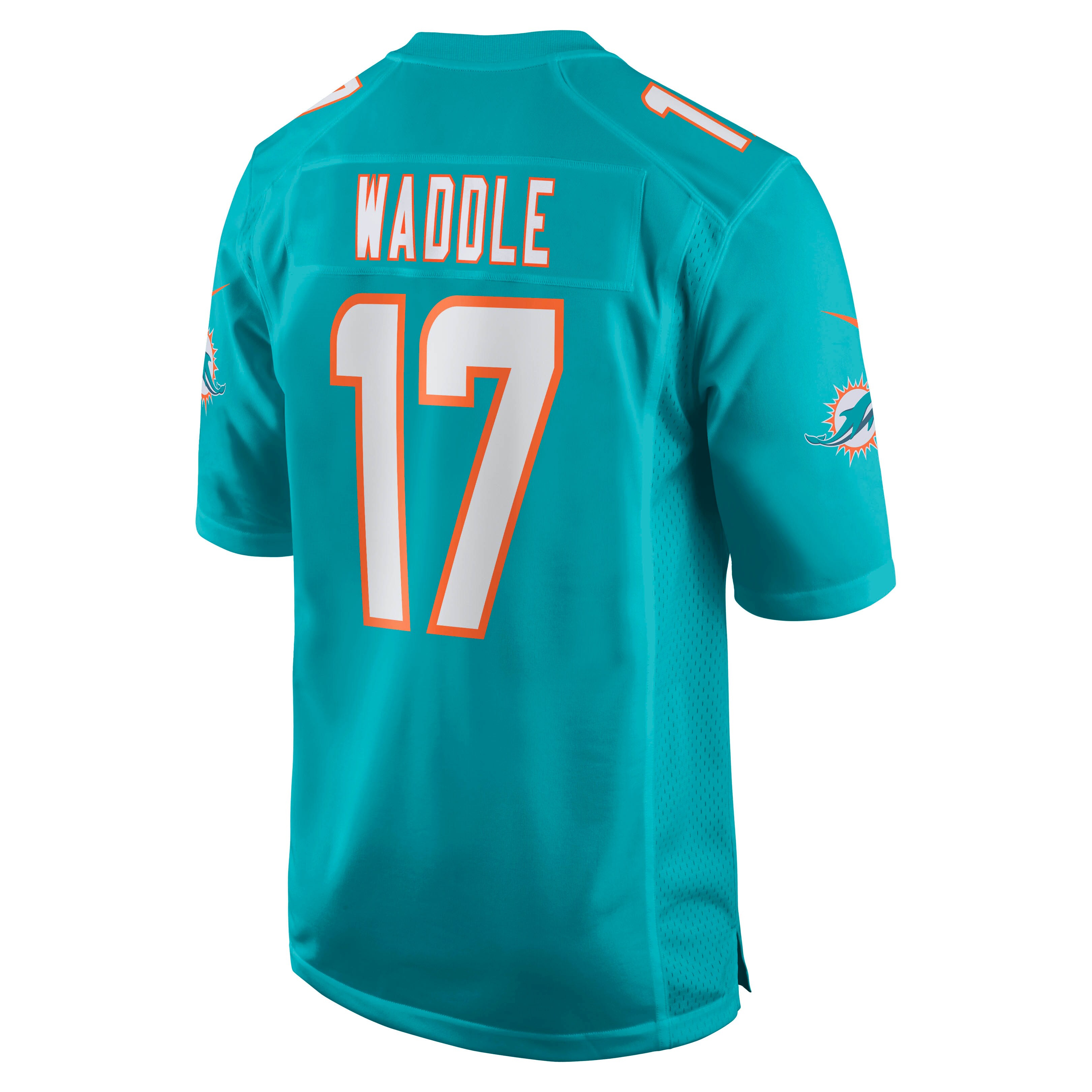 Jaylen Waddle Miami Dolphins  Game Player Jersey - Aqua