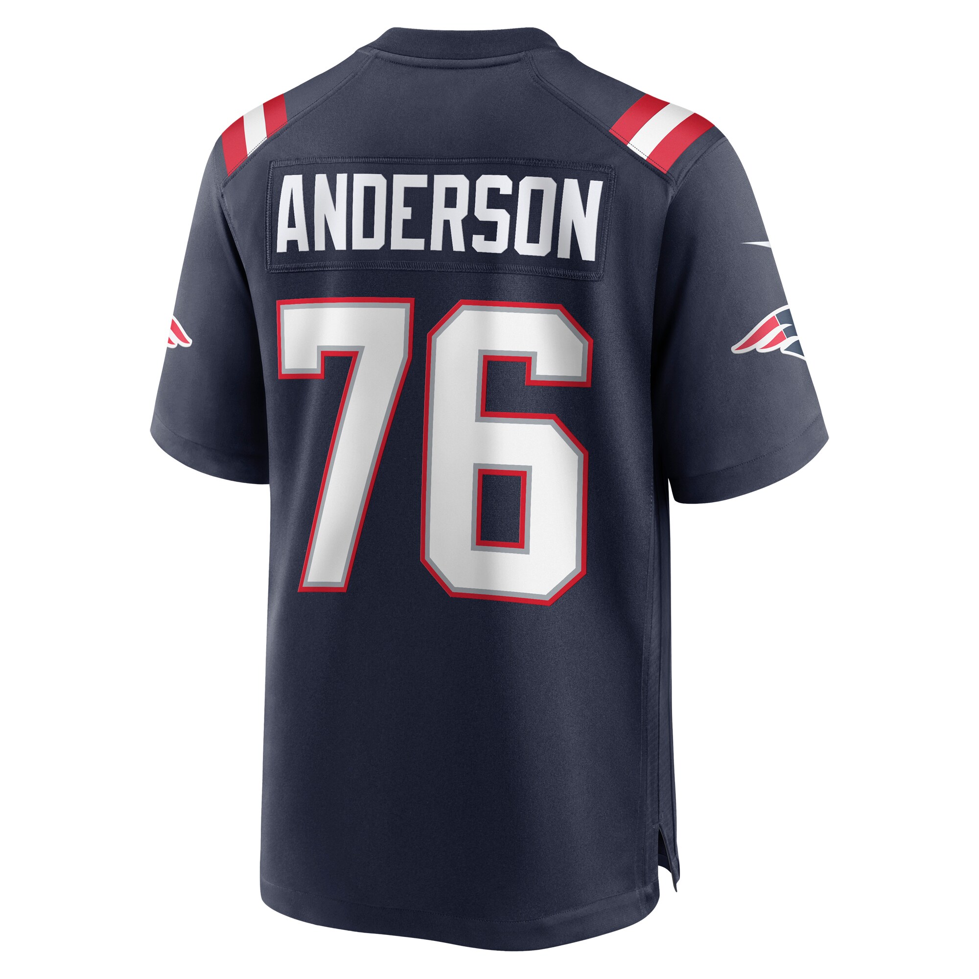 Calvin Anderson New England Patriots  Game Jersey - Navy