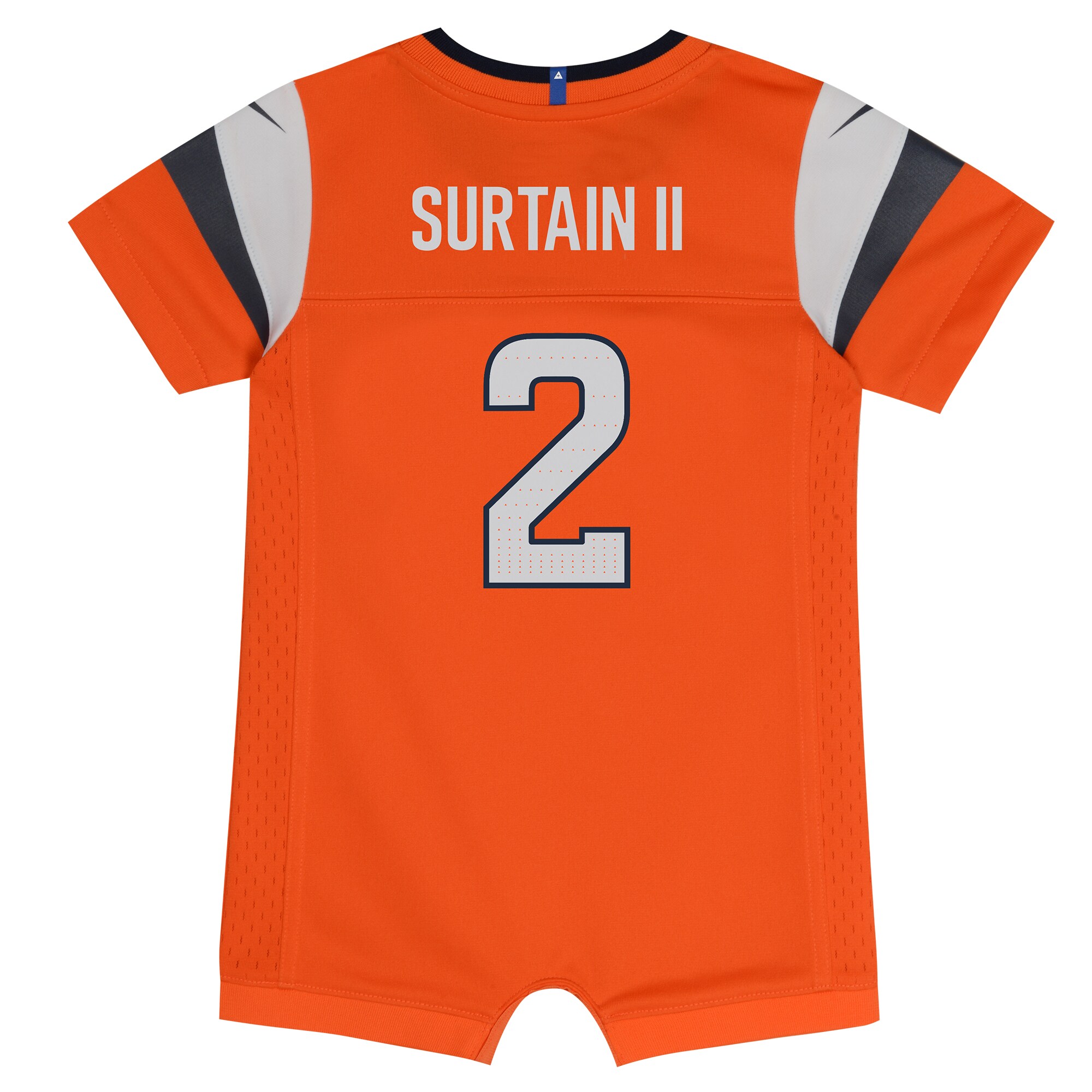 Patrick Surtain II Denver Broncos  Newborn & Infant Game Romper Jersey - Orange