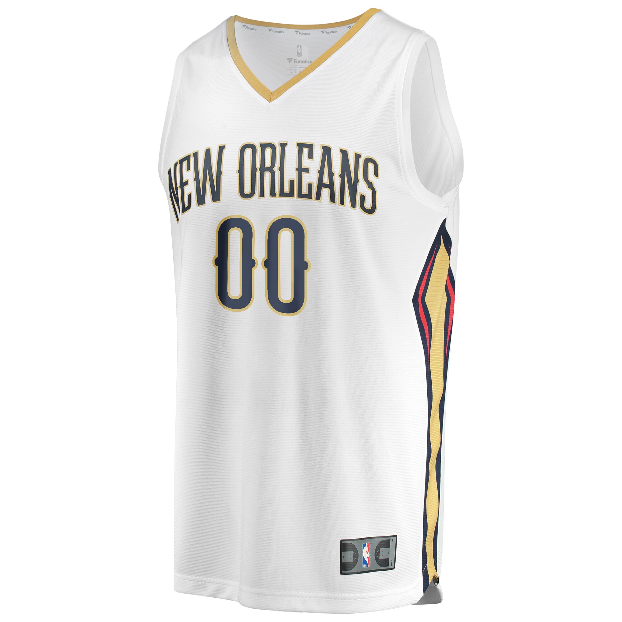 New Orleans Pelicans Fanatics Unisex Custom Fast Break Jersey - Association Edition - White