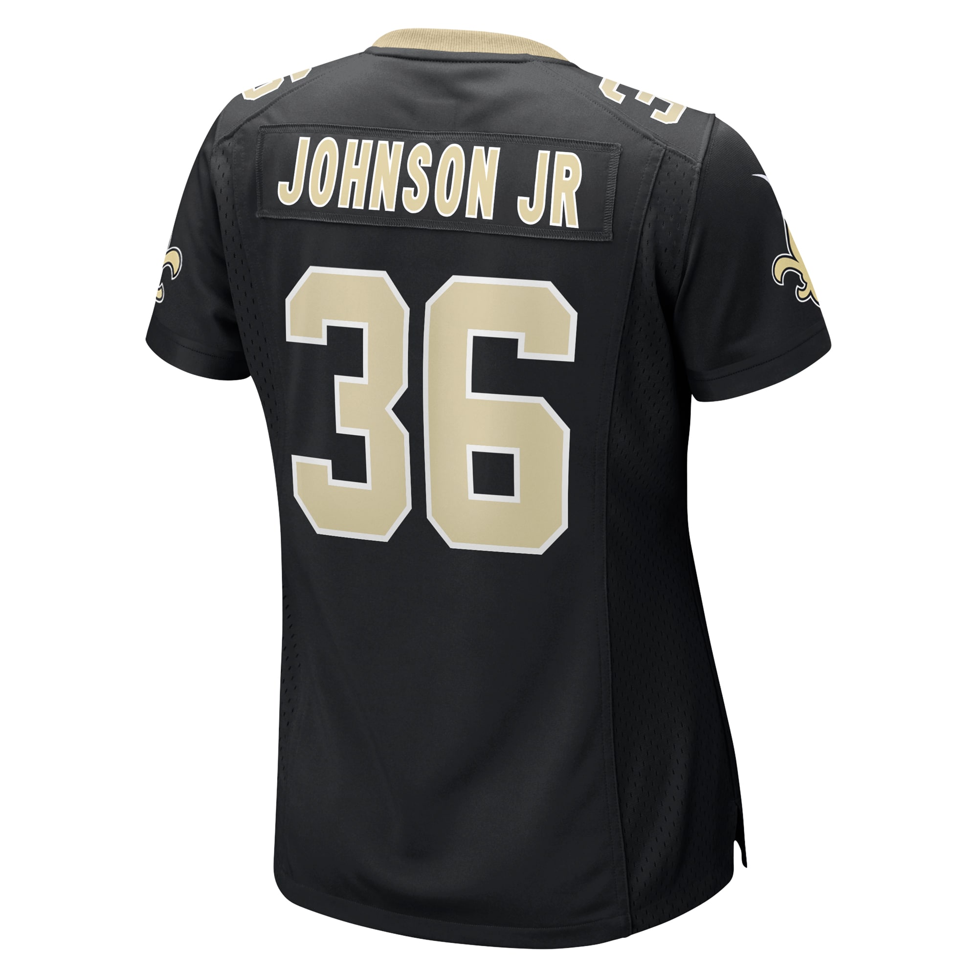 Anthony Johnson New Orleans Saints  Women's Team Game Jersey -  Black