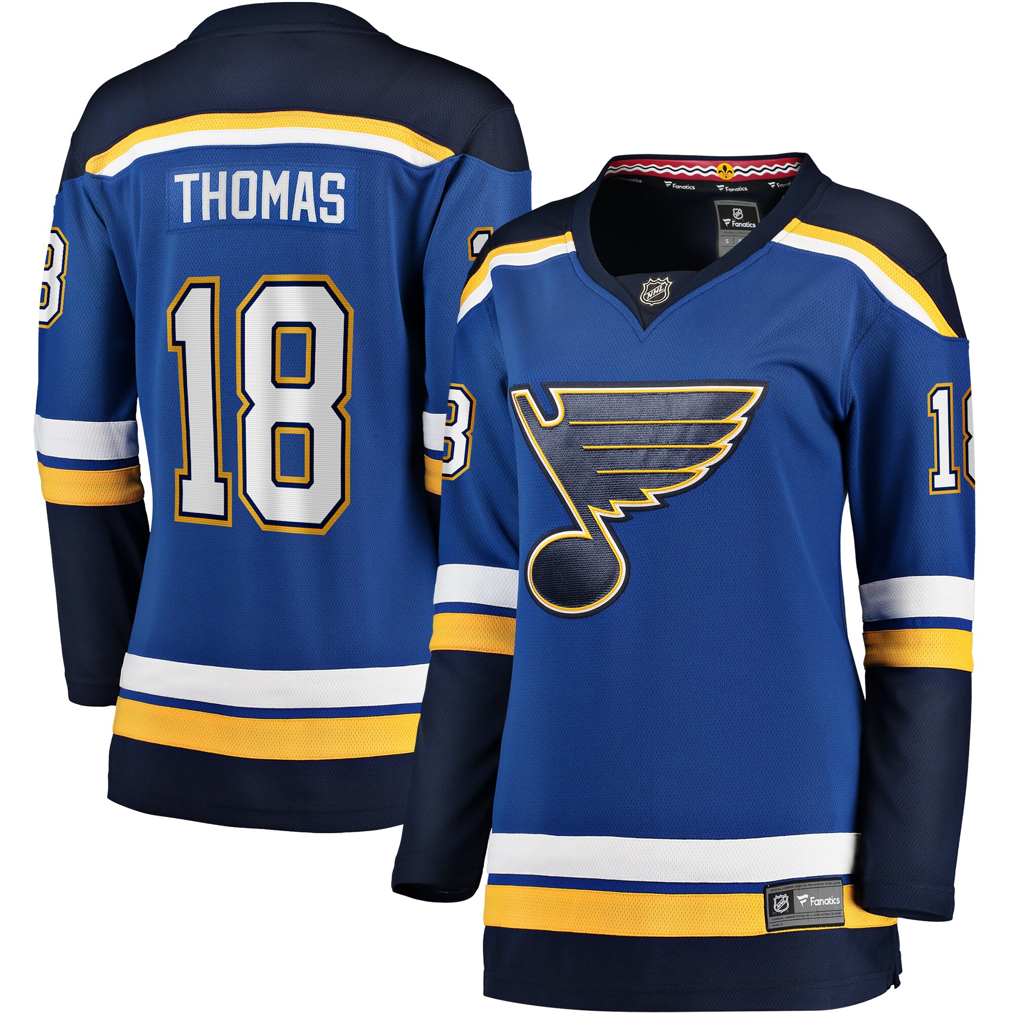 Robert Thomas St. Louis Blues Fanatics Women's Home Breakaway Player Jersey - Blue