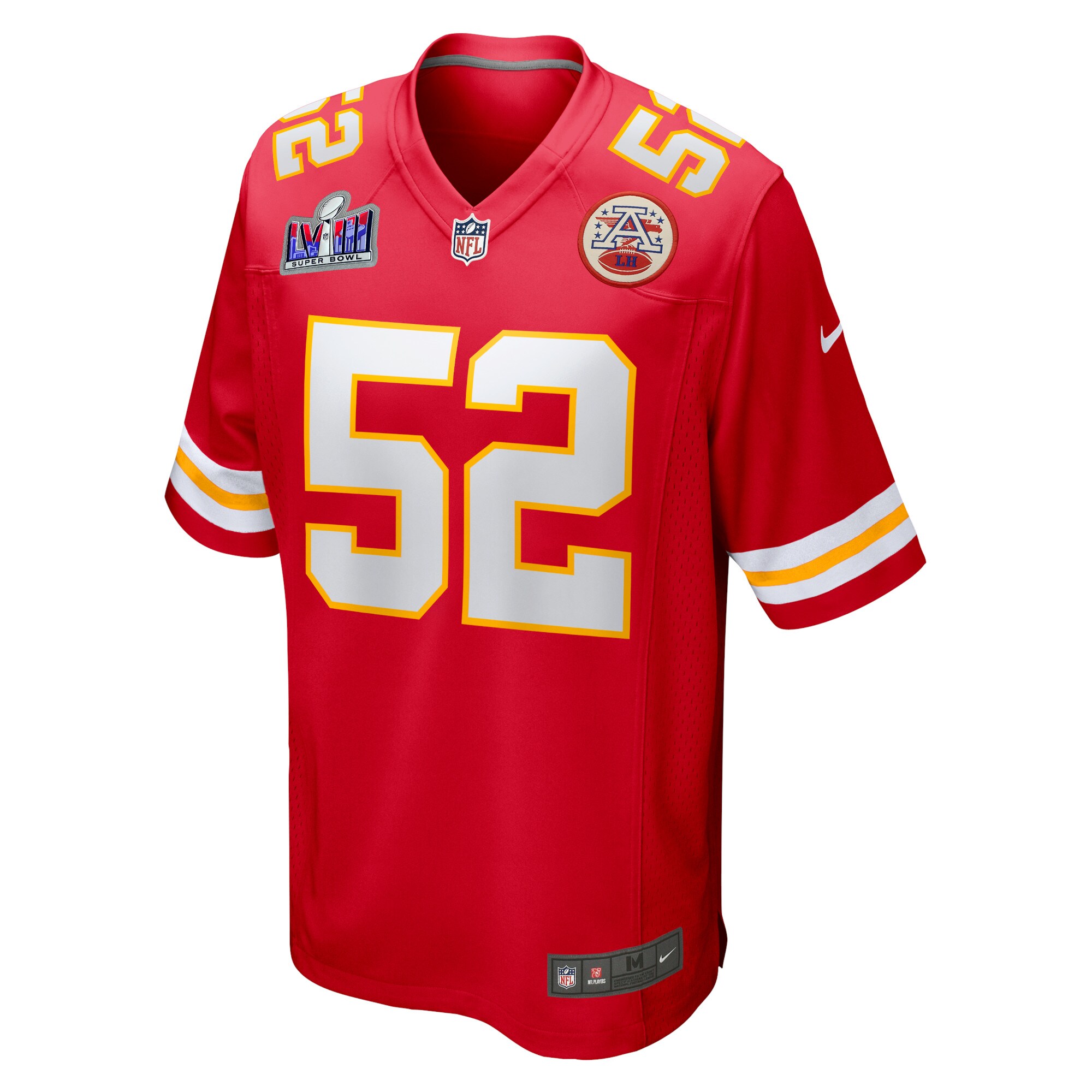 Creed Humphrey Kansas City Chiefs  Super Bowl LVIII Game Jersey - Red
