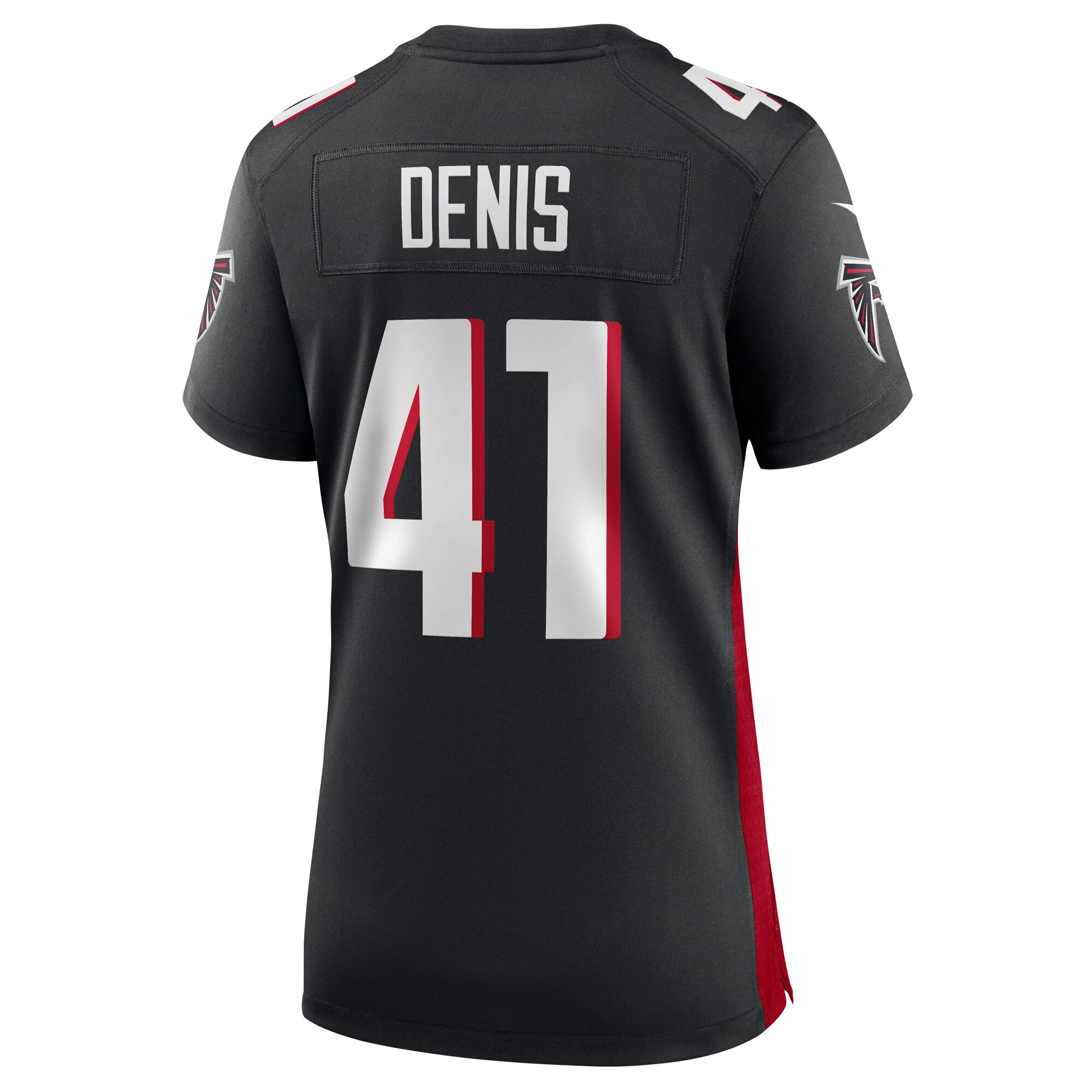Lukas Denis Atlanta Falcons  Women's  Game Jersey -  Black