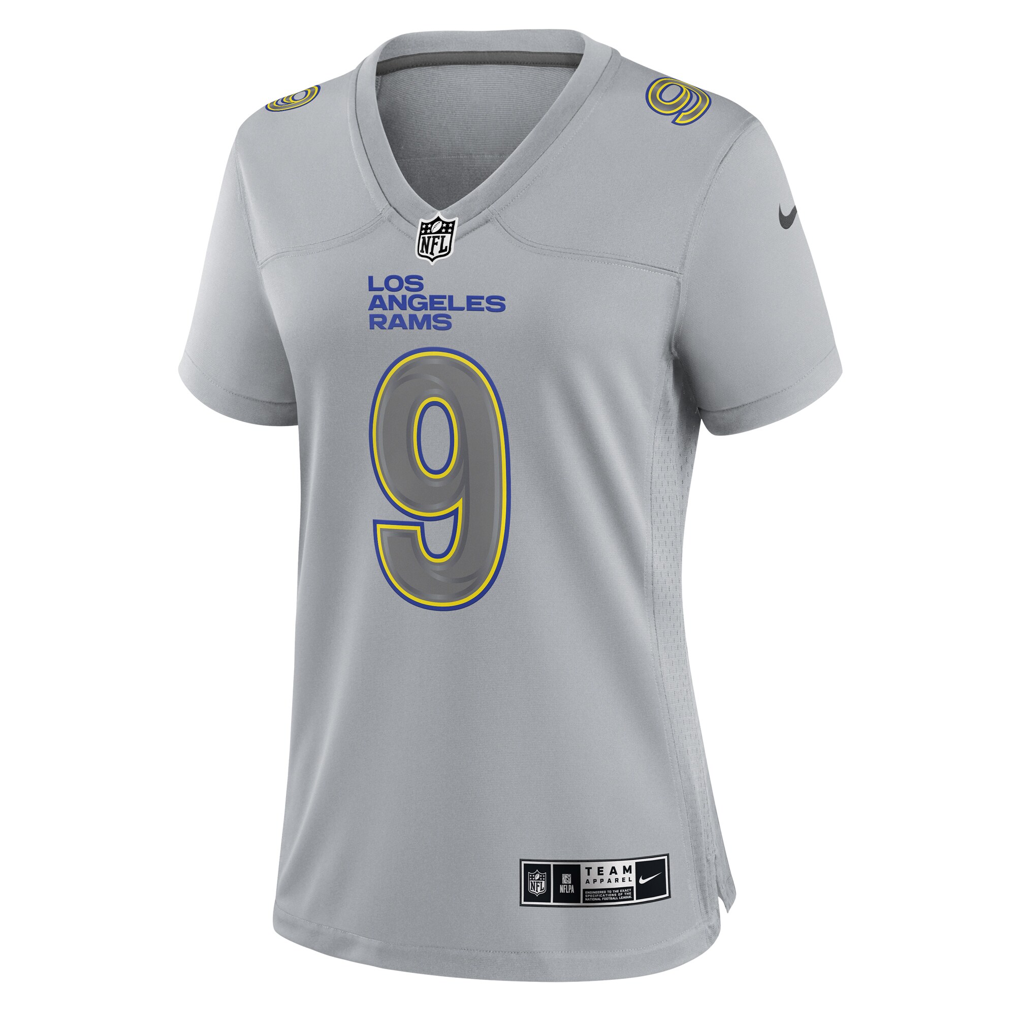 Matthew Stafford Los Angeles Rams  Women's Atmosphere Fashion Game Jersey - Gray