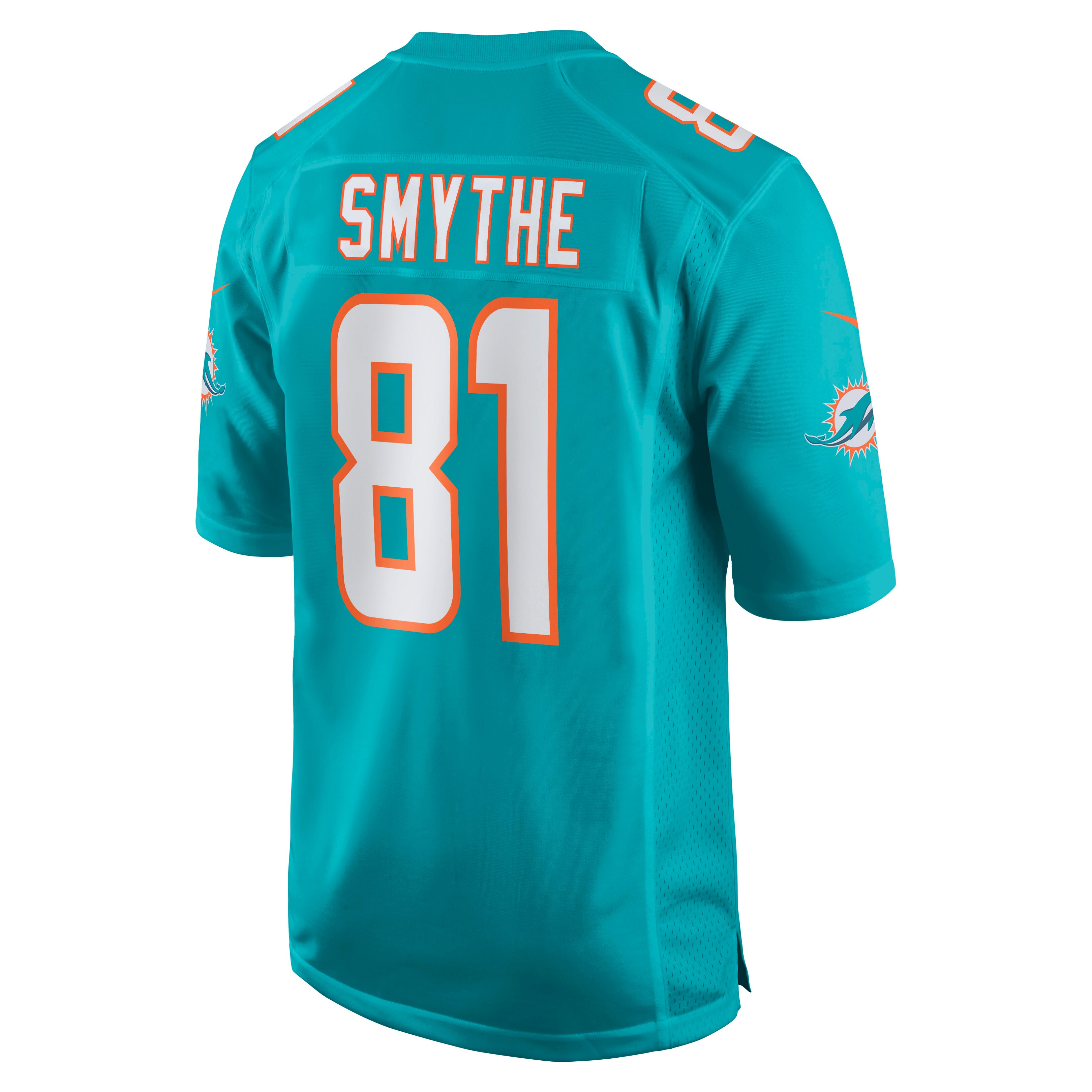 Durham Smythe Miami Dolphins  Game Jersey - Aqua