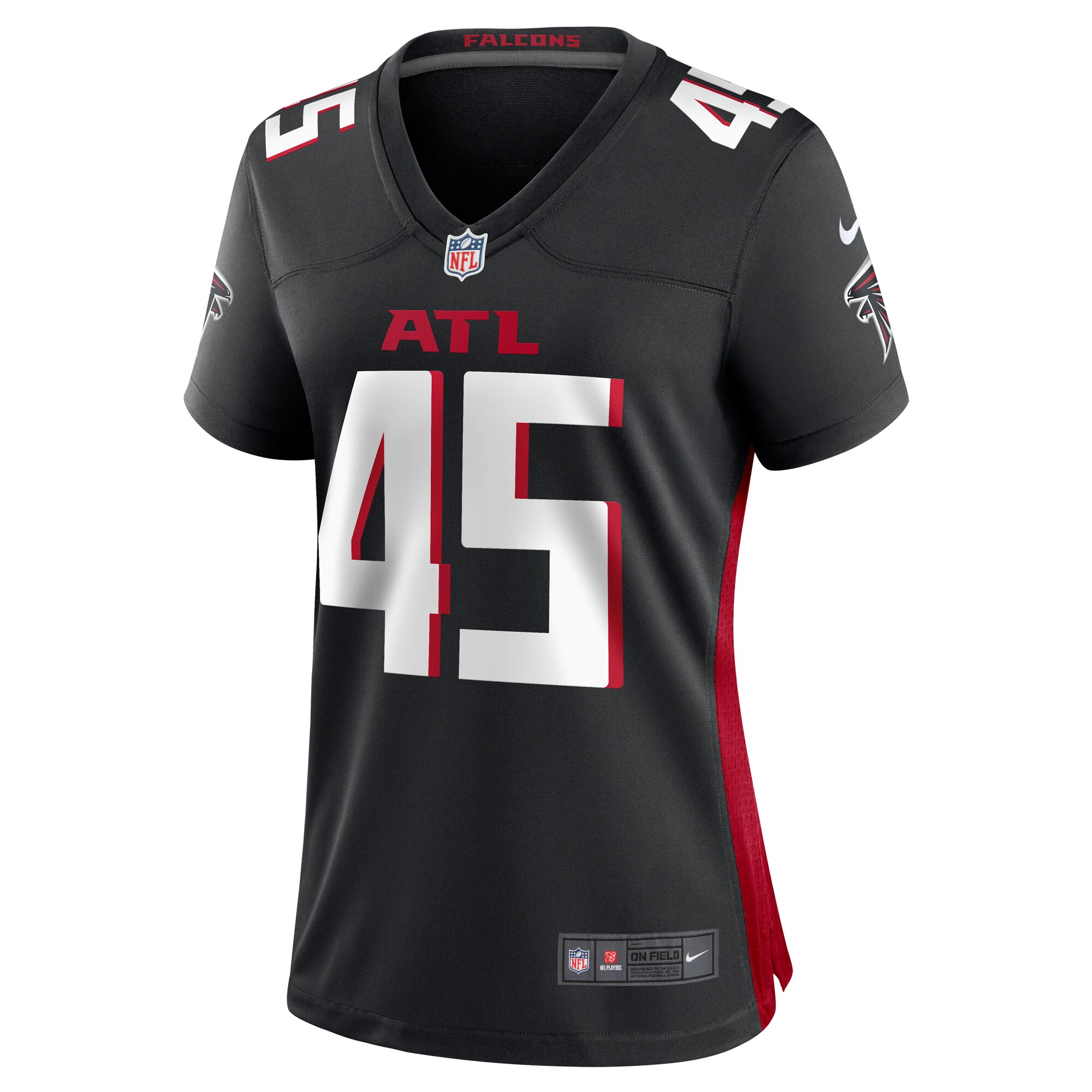 Donavan Mutin Atlanta Falcons  Women's  Game Jersey -  Black