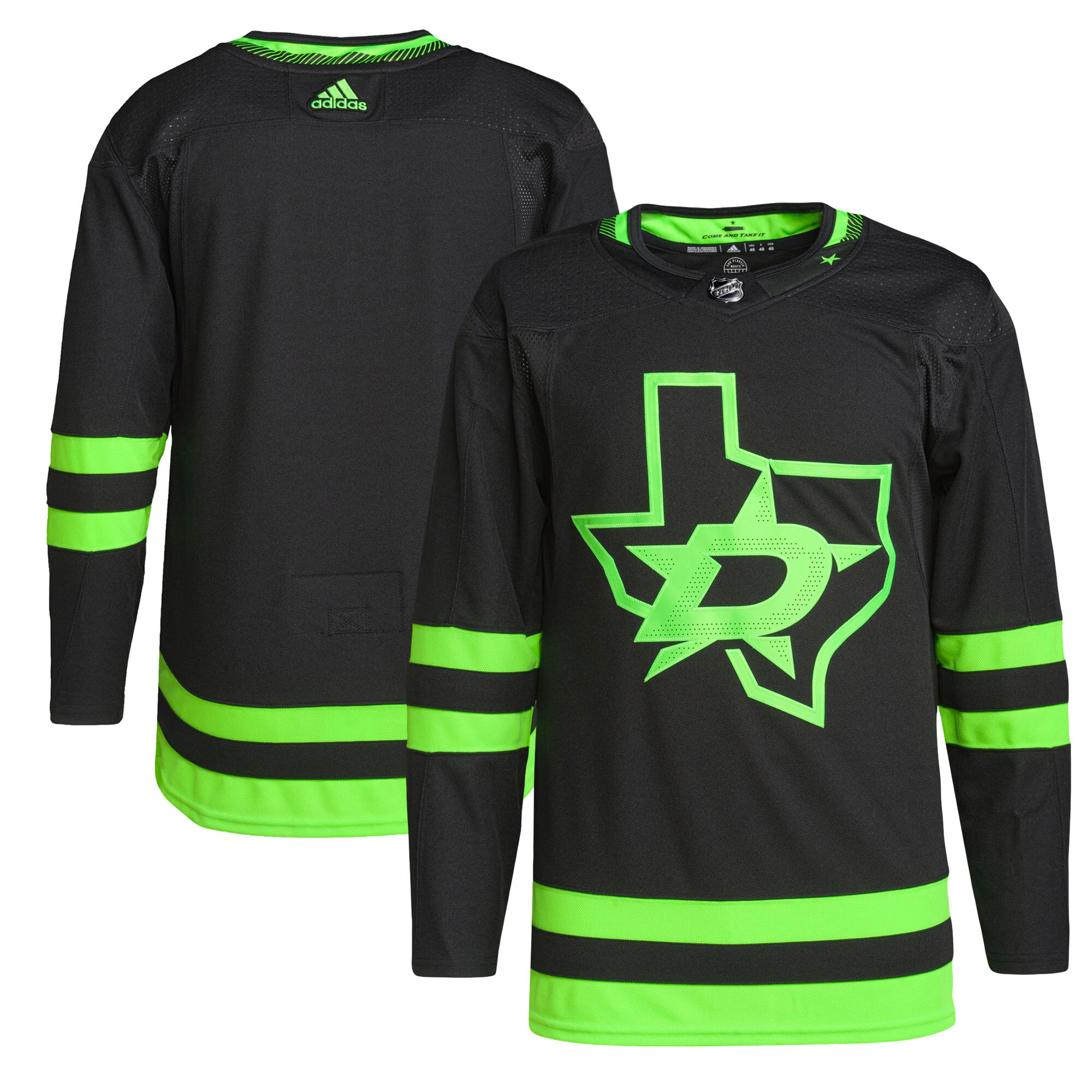 Dallas Stars adidas Men's Alternate Primegreen Authentic Jersey - Black