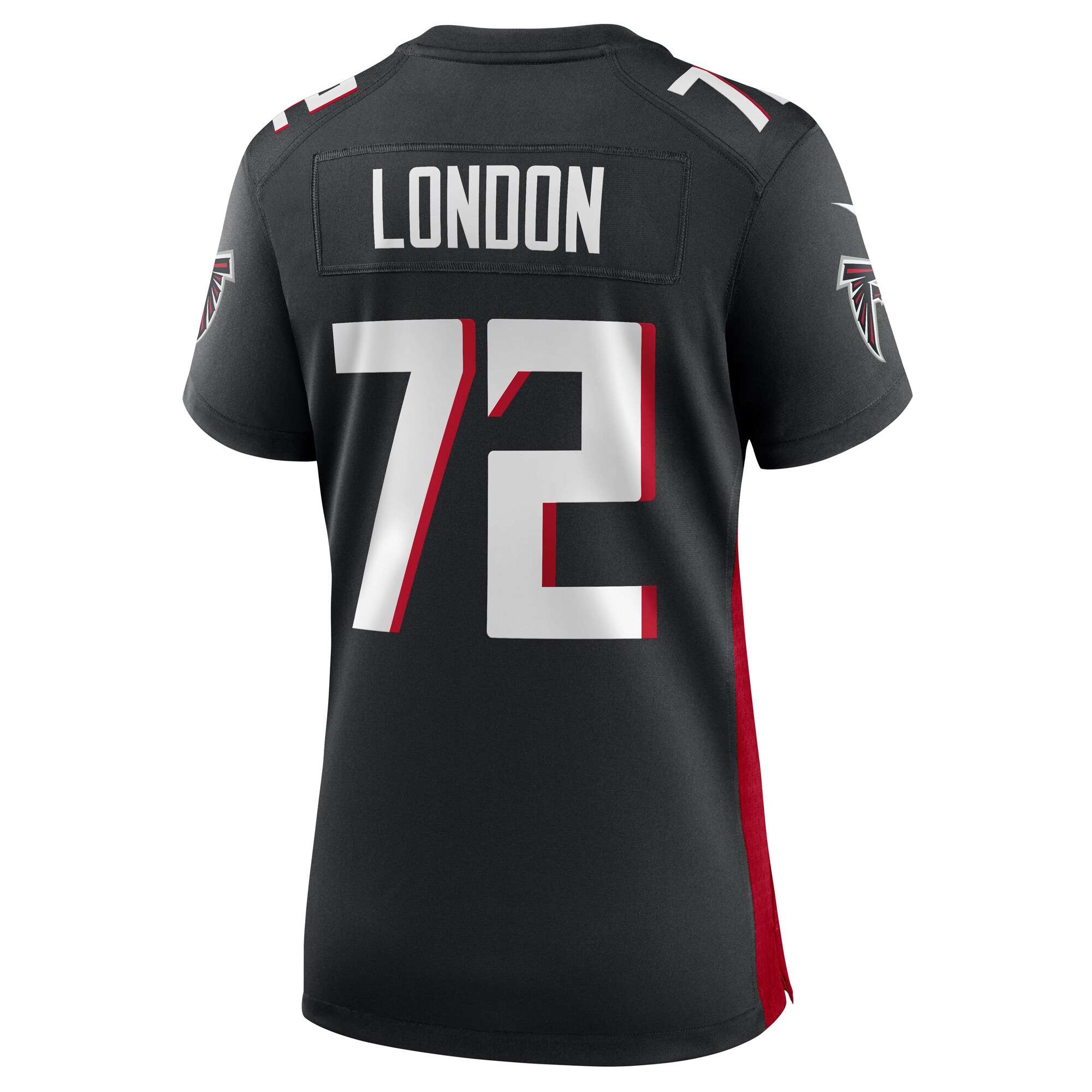 LaCale London Atlanta Falcons  Women's  Game Jersey -  Black