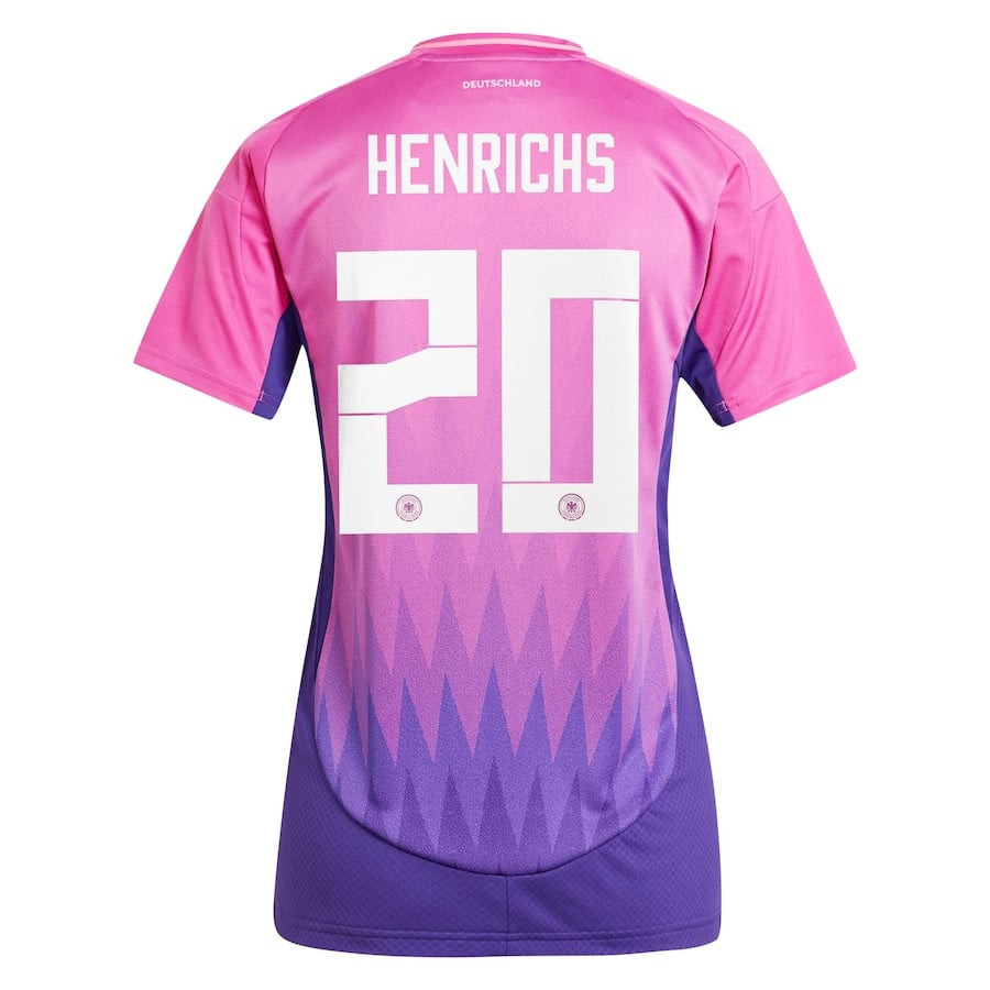 Benjamin Henrichs 20 Germany National Team 2024 Away Women Jersey - Pink