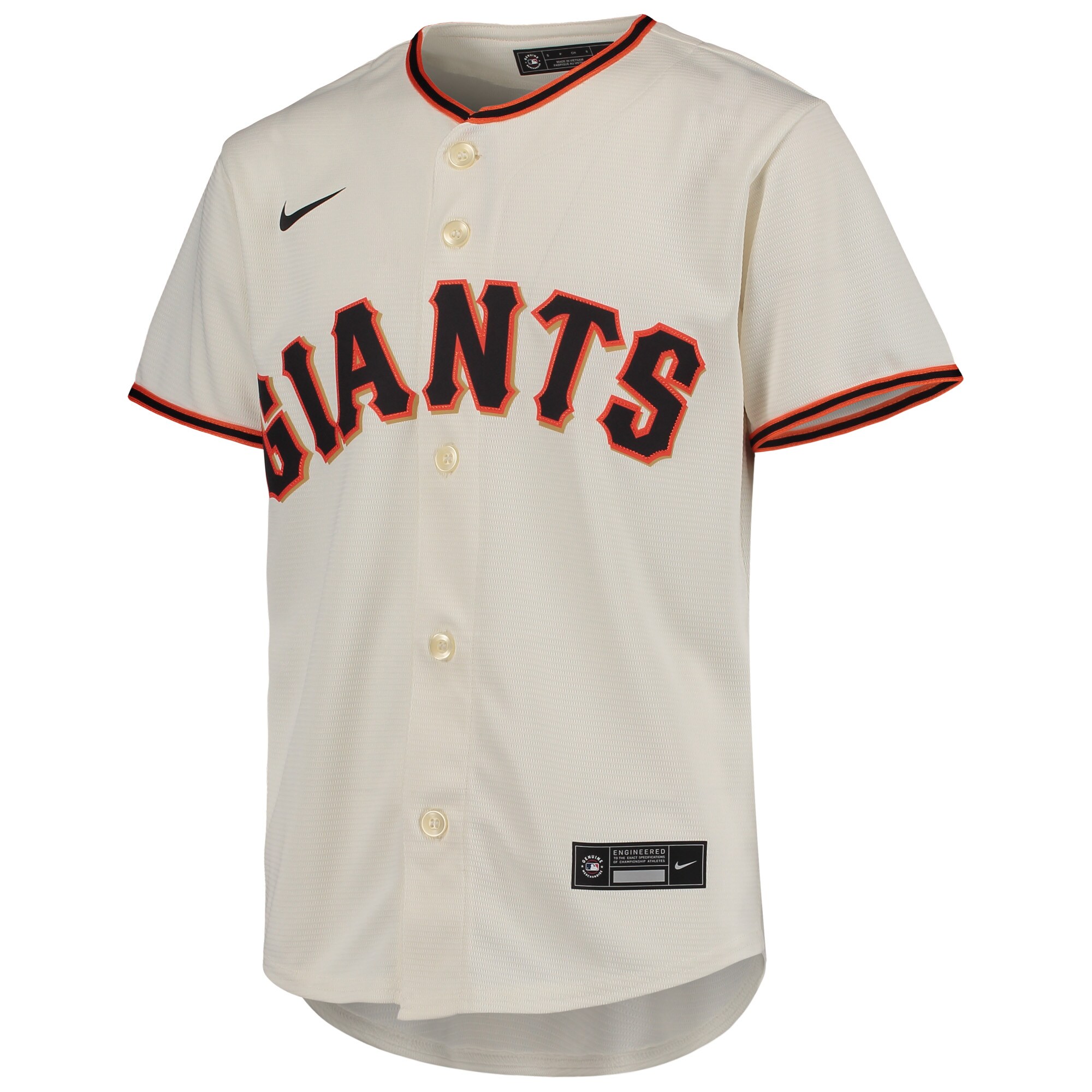 Mike Yastrzemski San Francisco Giants  Youth Alternate Replica Player Jersey - Cream