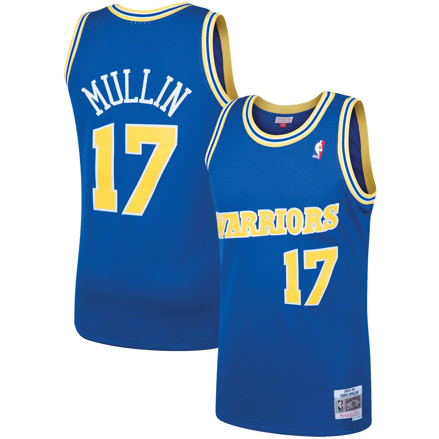 Chris Mullin Golden State Warriors Mitchell & Ness 1993\/94 Hardwood Classics Swingman Jersey - Royal