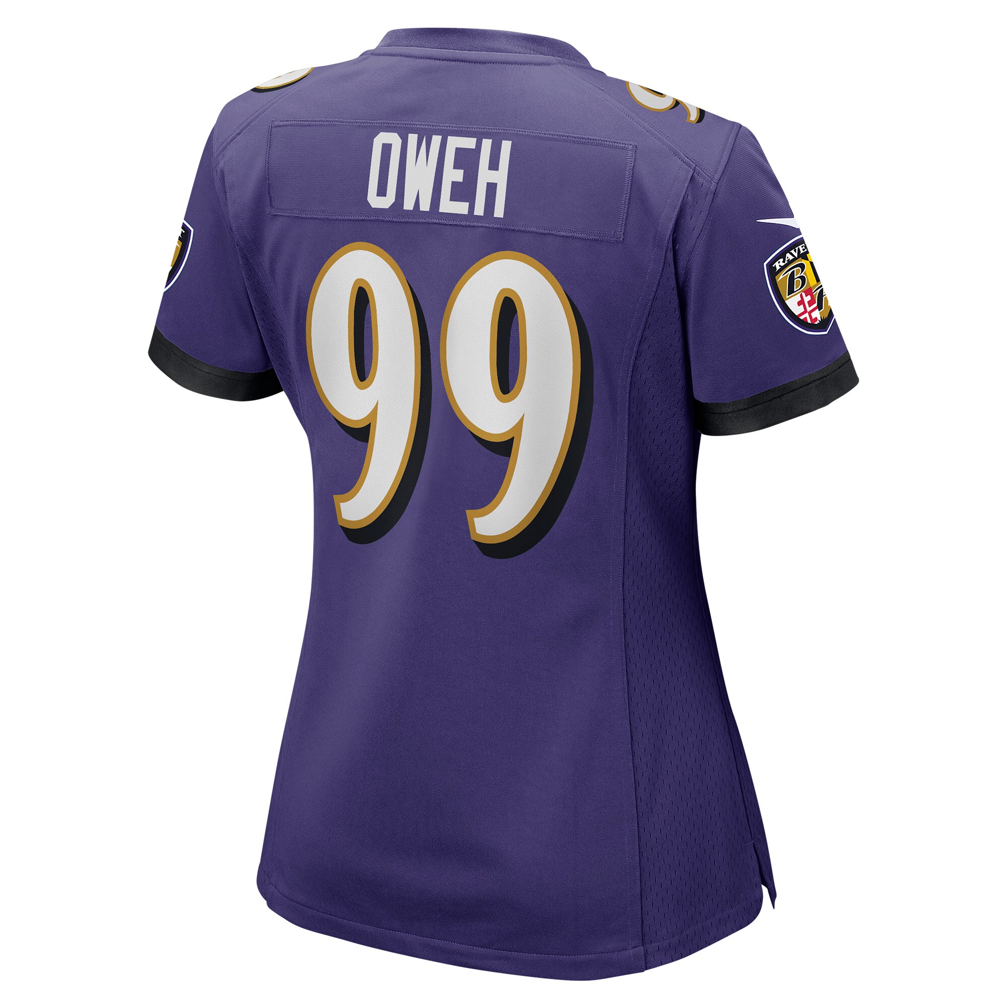 Odafe Oweh Baltimore Ravens  Women's Game Jersey - Purple