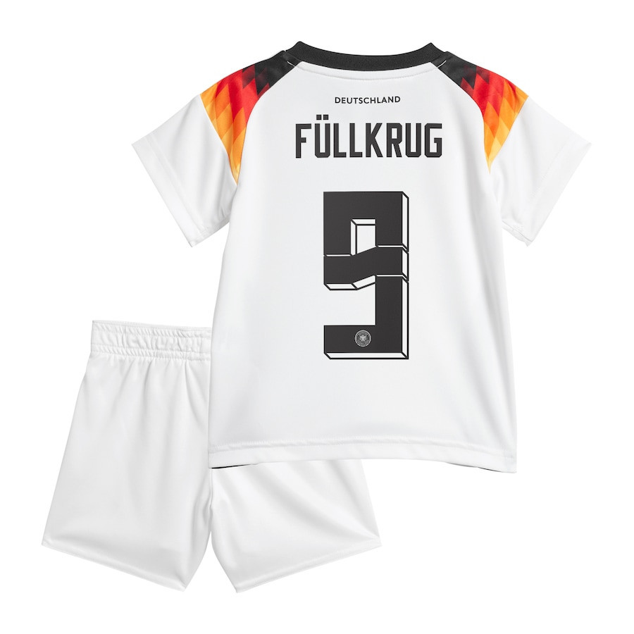 Niclas Füllkrug 9 Germany National Team 2024 Home YOUTH Kit Jersey - White