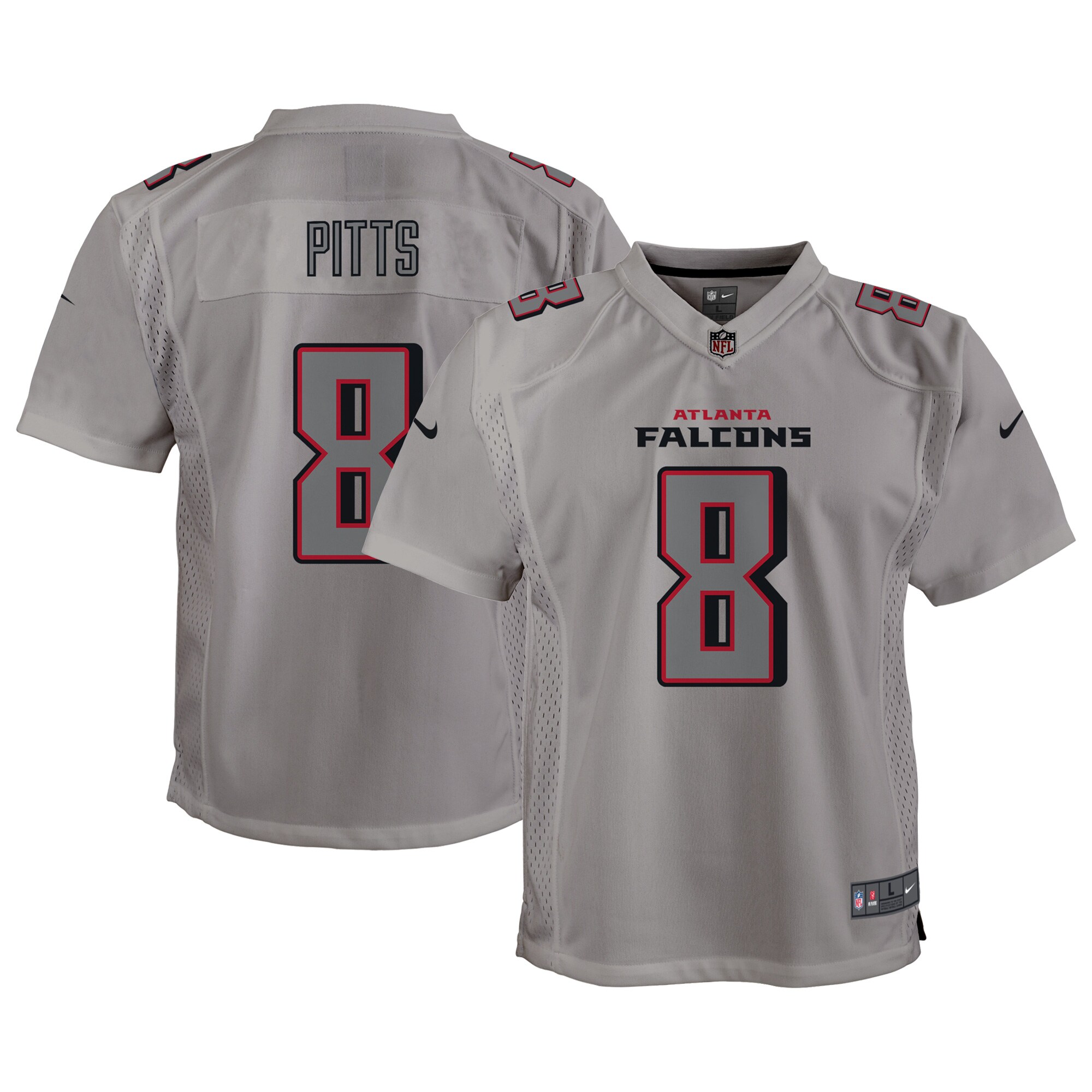 Kyle Pitts Atlanta Falcons  Youth Atmosphere Game Jersey - Gray