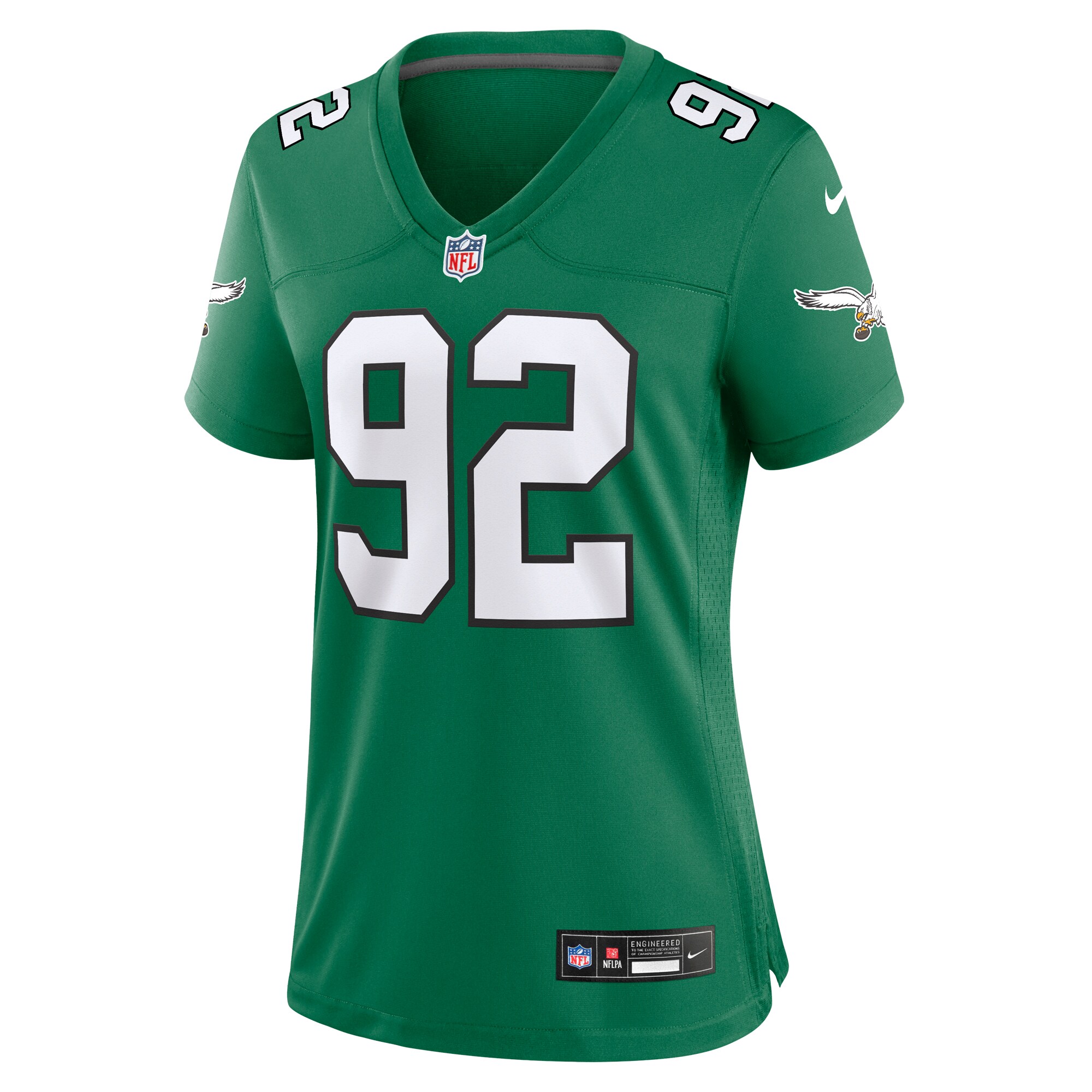 Reggie White Philadelphia Eagles  Women's Alternate Game Jersey - Kelly Green