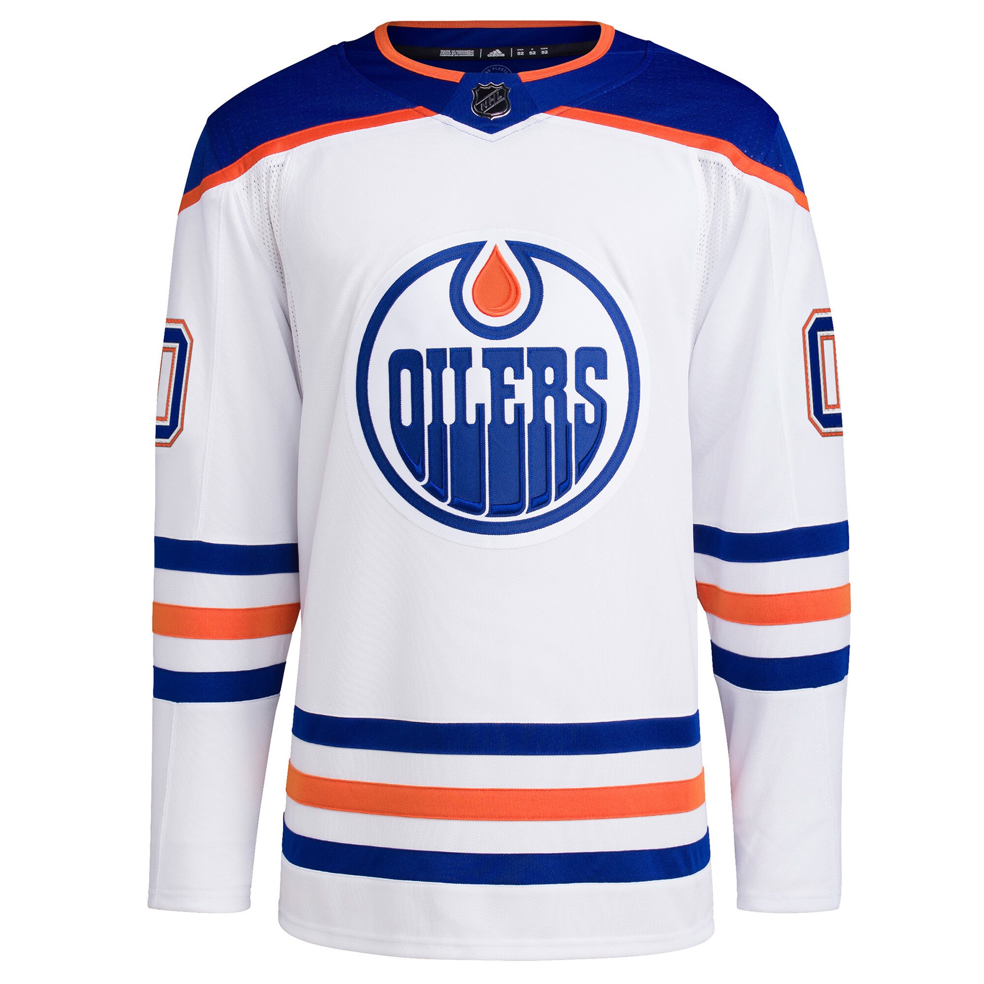 Edmonton Oilers adidas  Away  Primegreen Authentic Custom Jersey - White