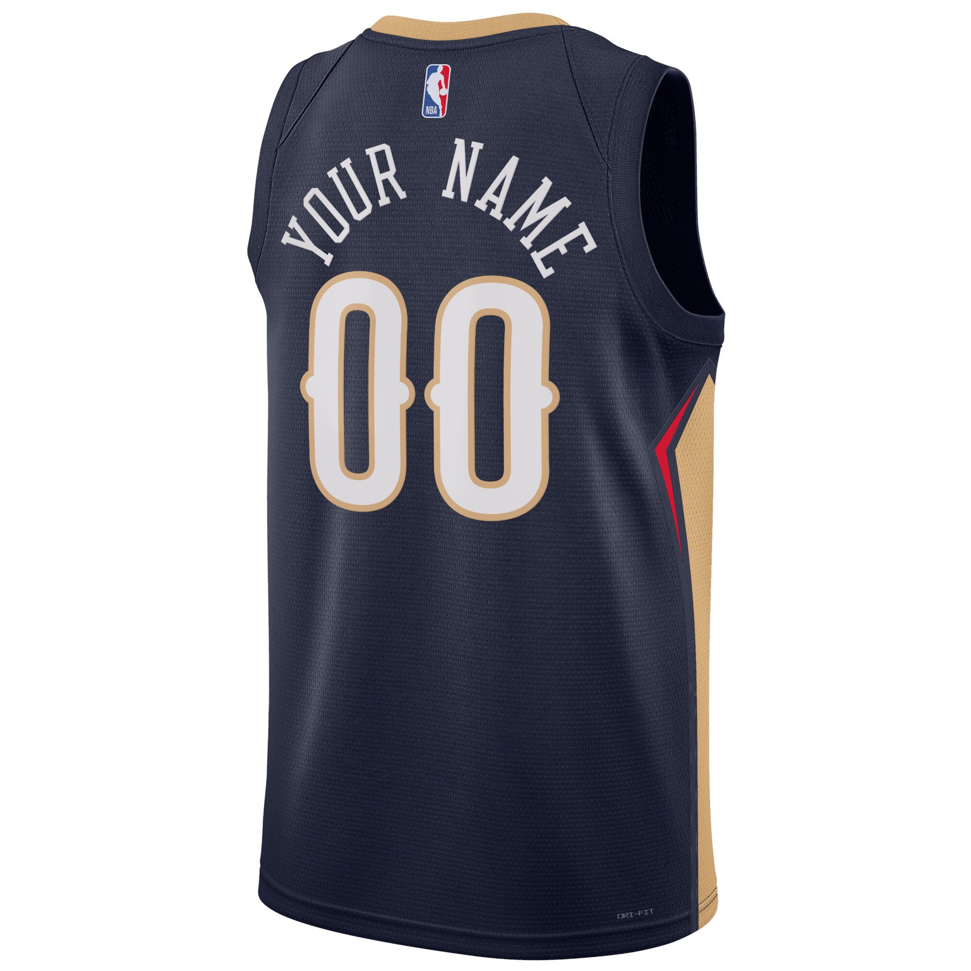 New Orleans Pelicans  Unisex 2022\/23 Swingman Custom Jersey Navy - Icon Edition