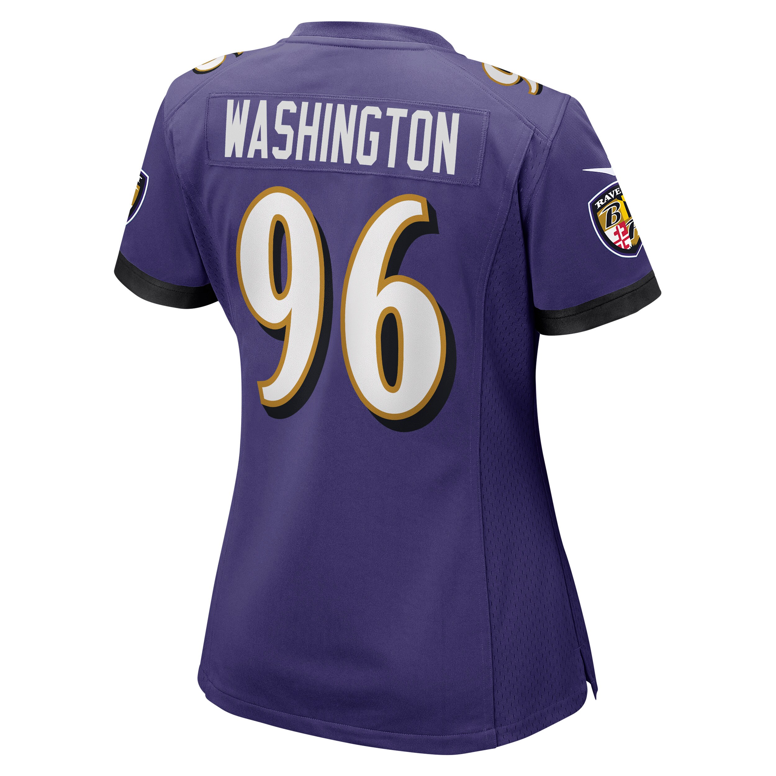 Broderick Washington Baltimore Ravens  Women's Game Jersey - Purple