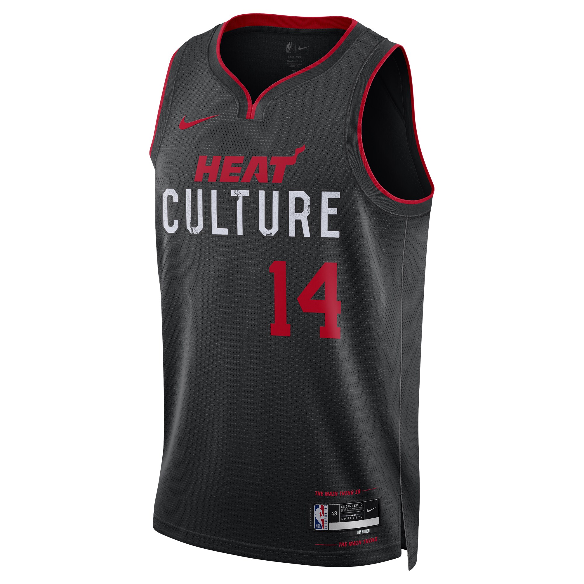 Tyler Herro Miami Heat  Unisex 2023\/24 Swingman Jersey - Black - City Edition